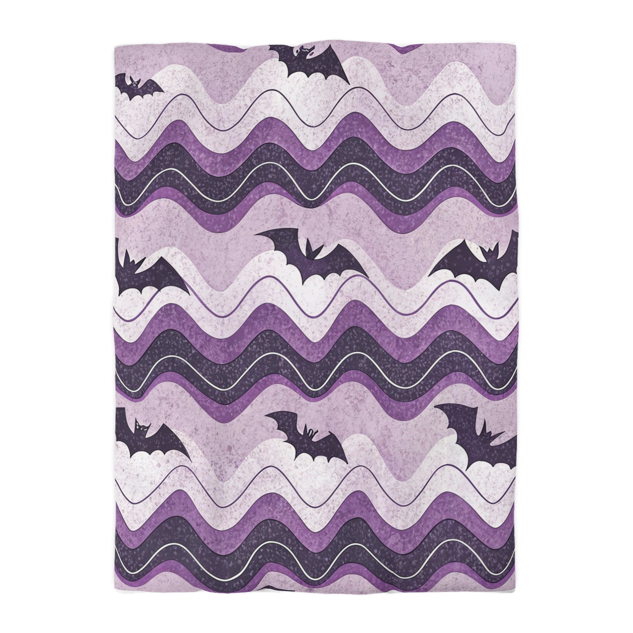 Bat Wave Microfiber Duvet Cover, Artsulli - Art is Long, Life is Short, Home Decor, Size, Twin XL, Color, White, , , 31033517310520
