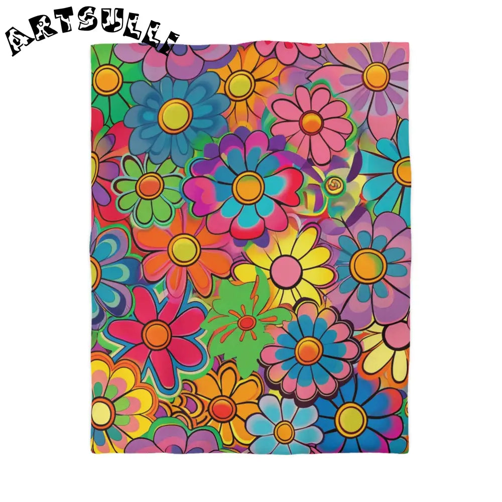 JAKKOUTTHEBXX Chromatic Daisy Dream Microfiber Duvet Cover