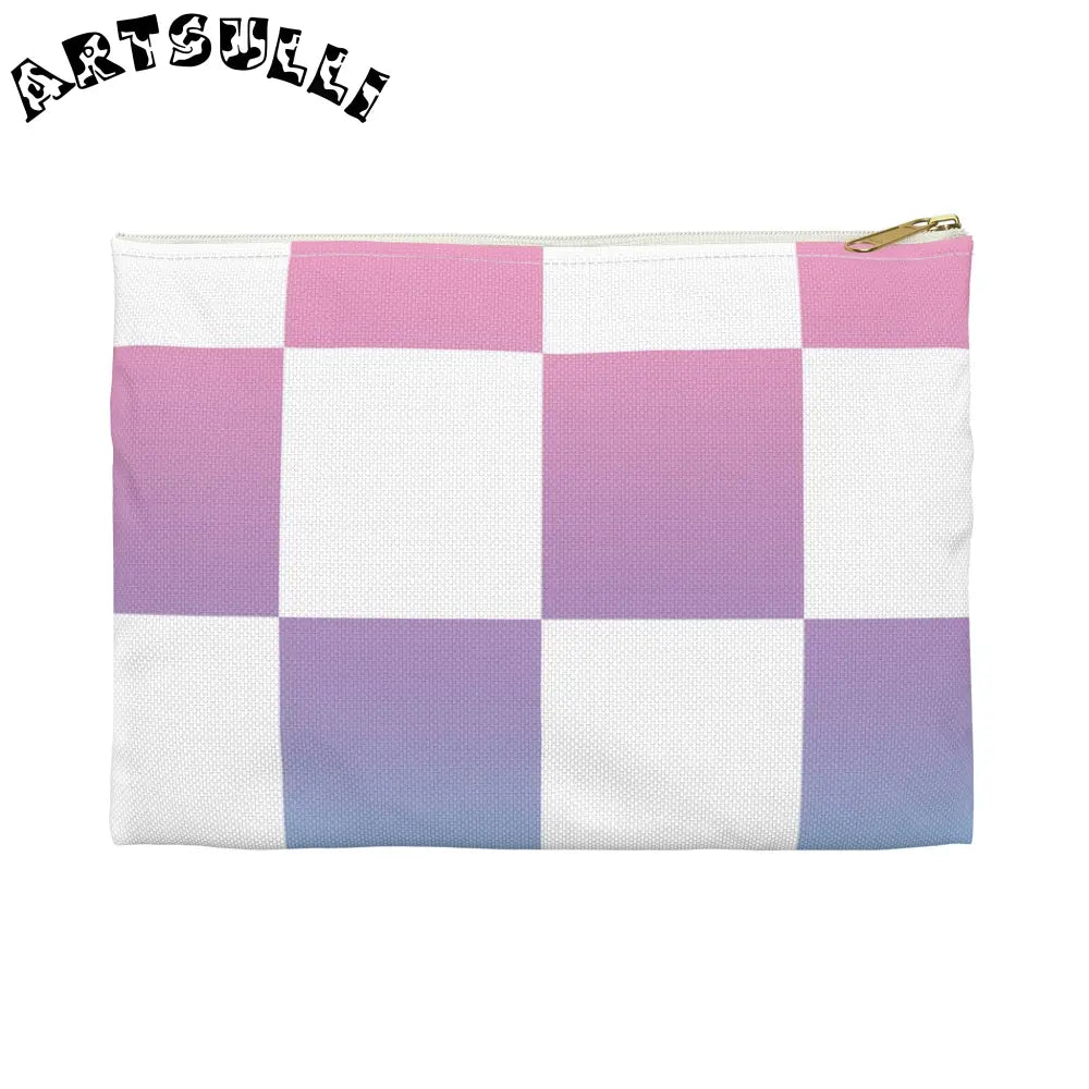 JAKKOUTTHEBXX Vaporwave Check Accessory Pouch JAKKOUTTHEBXX Artsulli