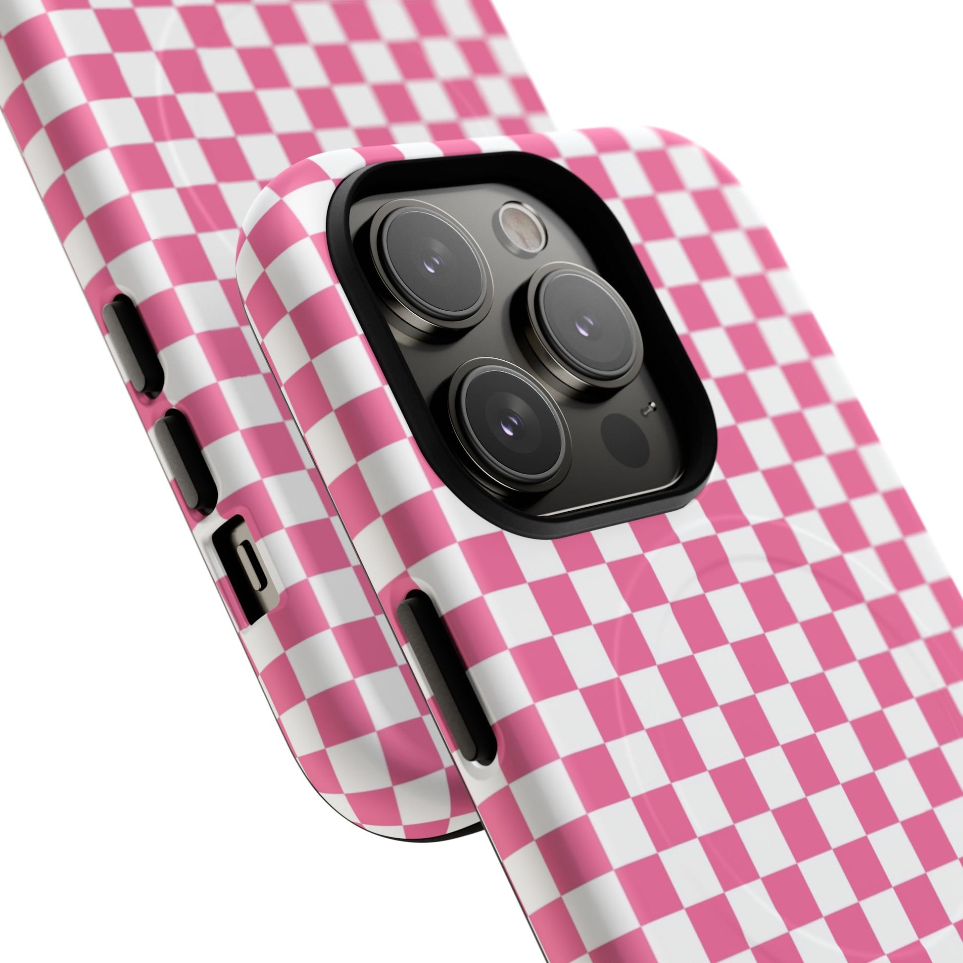 Yuyushiki Pink Check Tough Magnetic Cases, Artsulli - Art is Long, Life is Short, Phone Case, , , , , , , 
