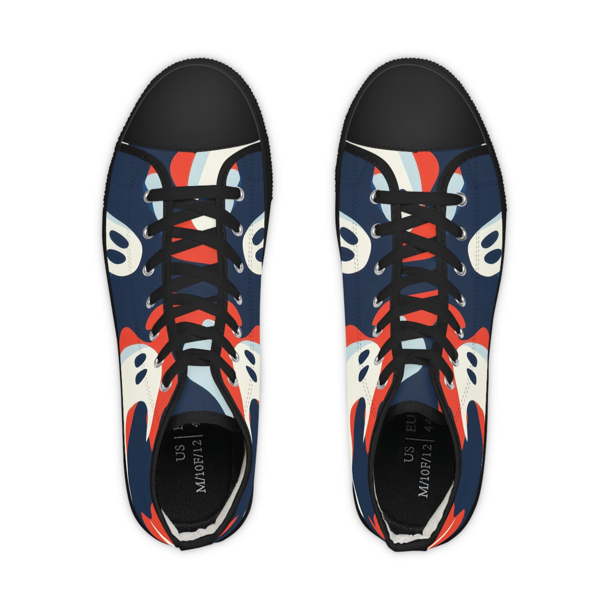 Camo Ghosts Men's High Top Sneakers, Artsulli - Art is Long, Life is Short, Shoes, , , , , , , 