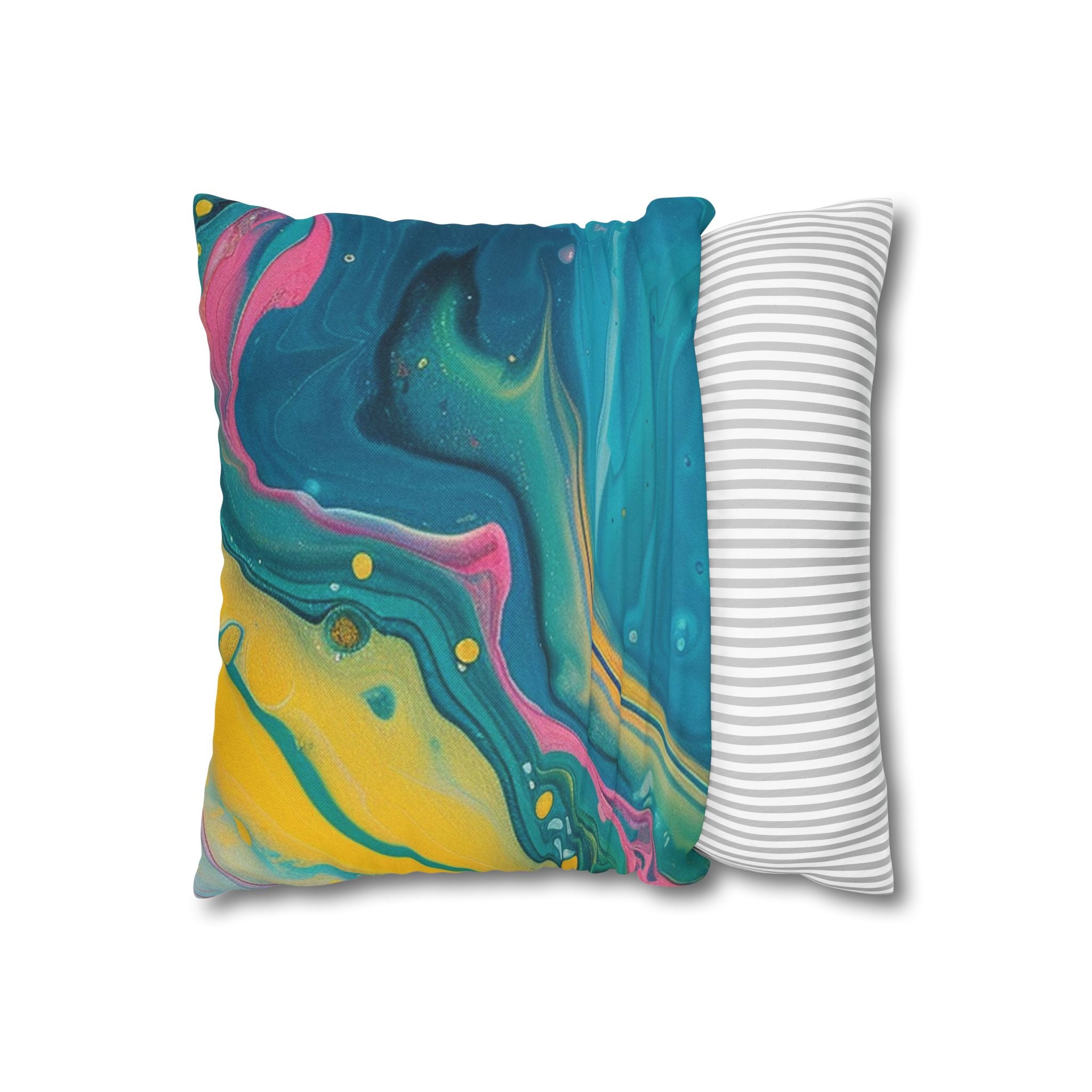 Spun Polyester Square Pillowcase, Artsulli - Art is Long, Life is Short, Home Decor, , , , , , , 