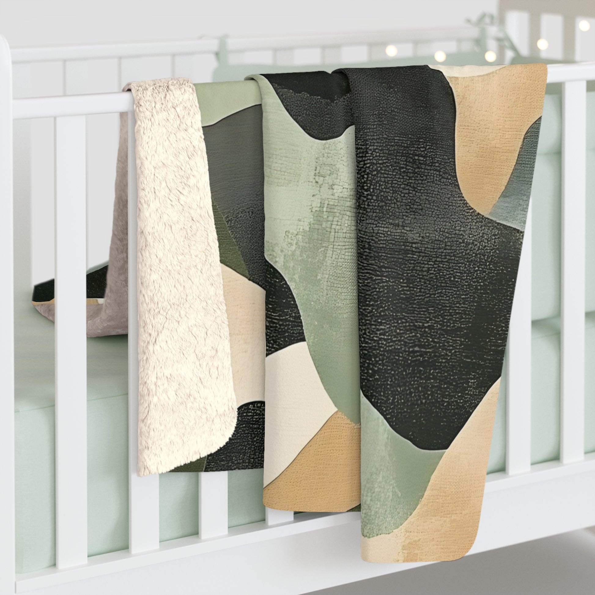 Camo Art Sherpa Fleece Blanket, Artsulli - Art is Long, Life is Short, Home Decor, , , , , , , 