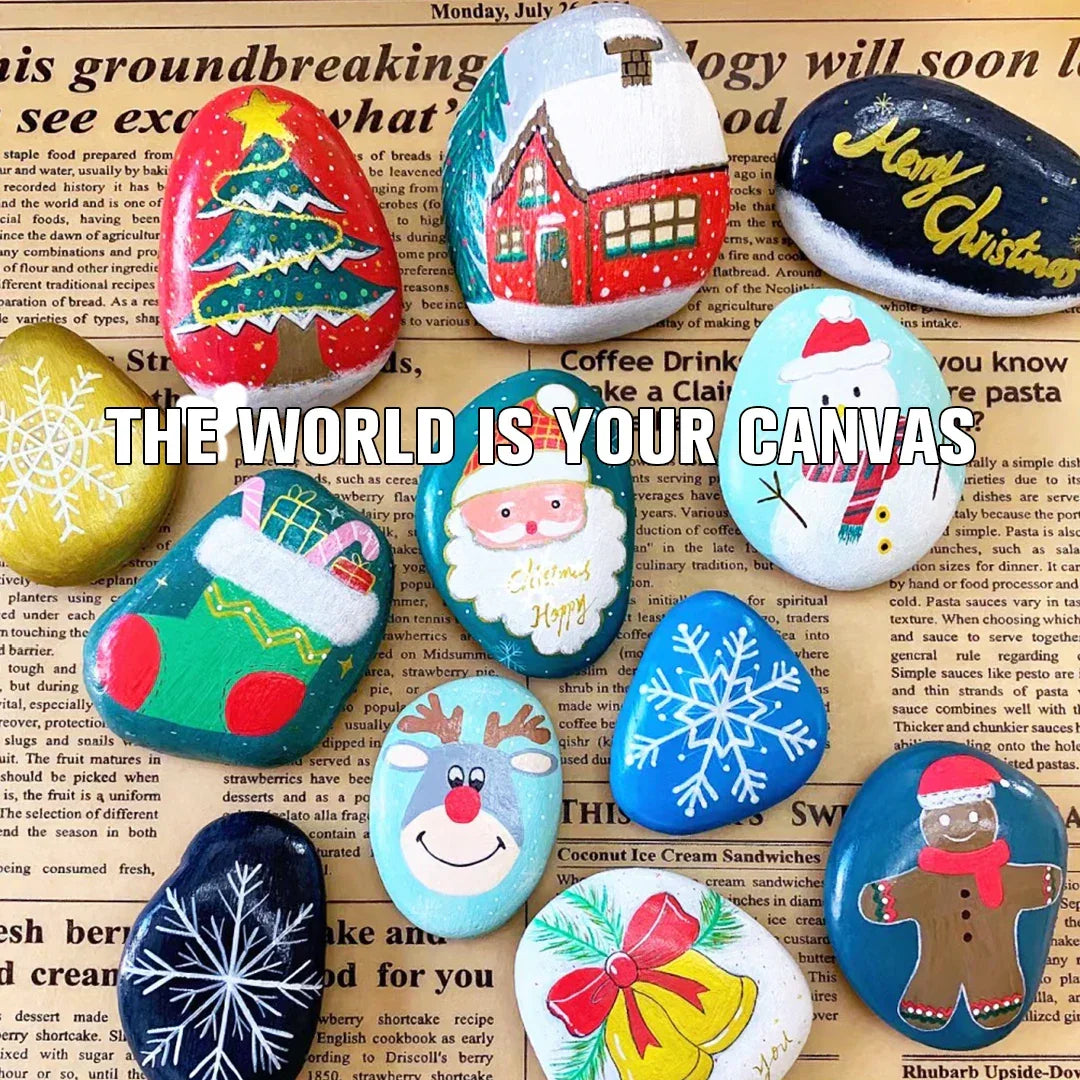 Buy The Best By Artsulli - Art is Long Life Short - 12/18/24Pcs/Set Acrylic Graffiti Marker for Fabric Canvas Rock Glass Wood Medium Tip