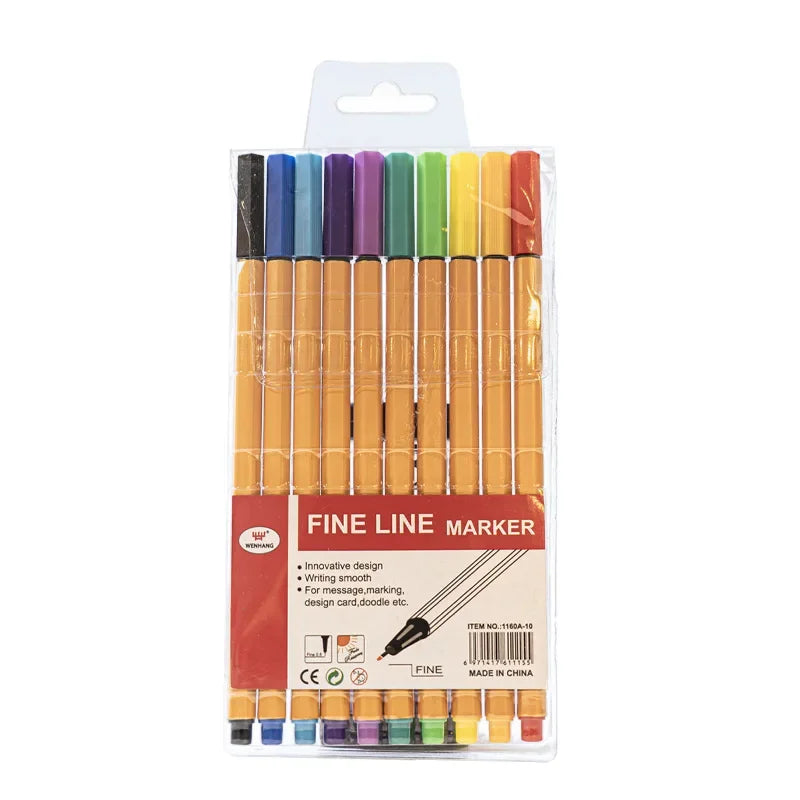 Buy The Best By Artsulli - Art is Long Life Short - 10 color/18 color/24 Color Fine Line Pen Set Waterproof Marking Essential For Students
