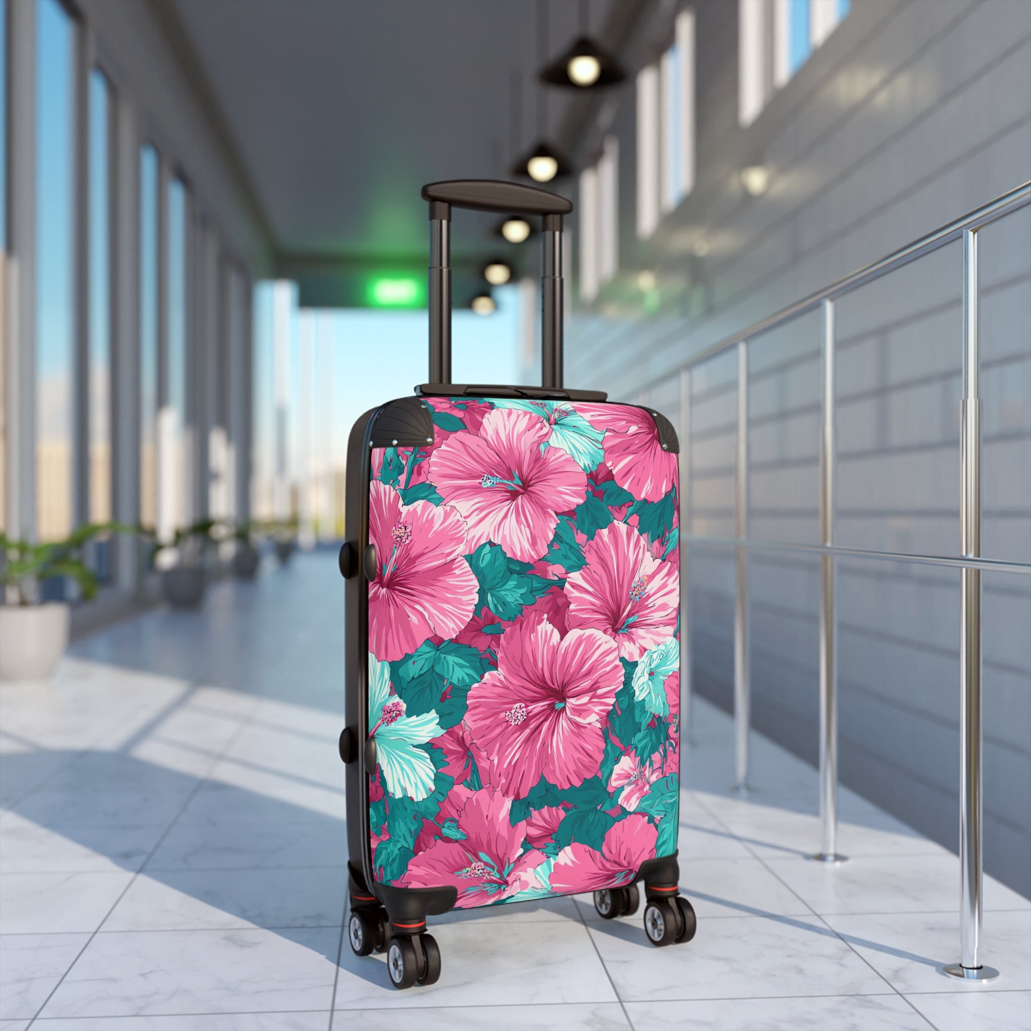 Flowerpunk Aloha Suitcase, Artsulli - Art is Long, Life is Short, Bags, , , , , , , 