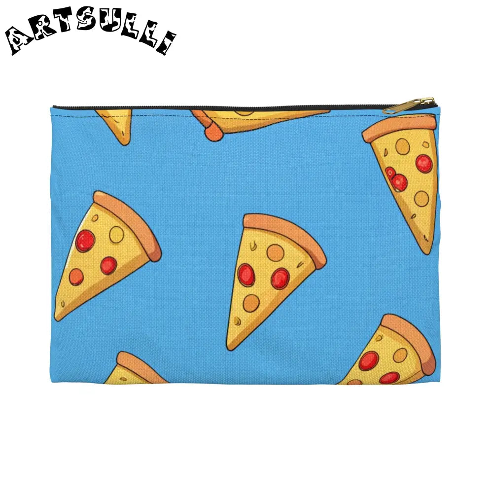 JAKKOUTTHEBXX Blue Pizza Dreamscape Accessory Pouch JAKKOUTTHEBXX