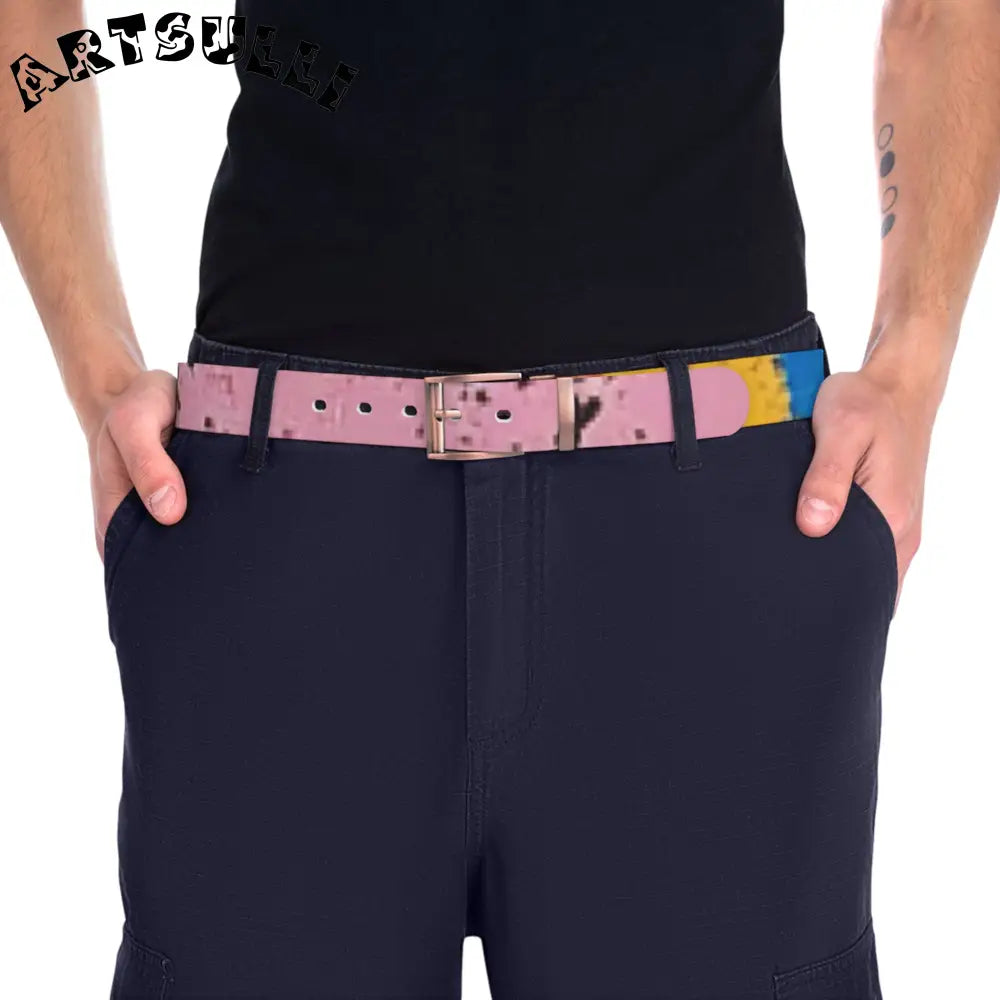 JAKKOUTTHEBXX The Colors Of Paint Splatter Belt JAKKOUTTHEBXX