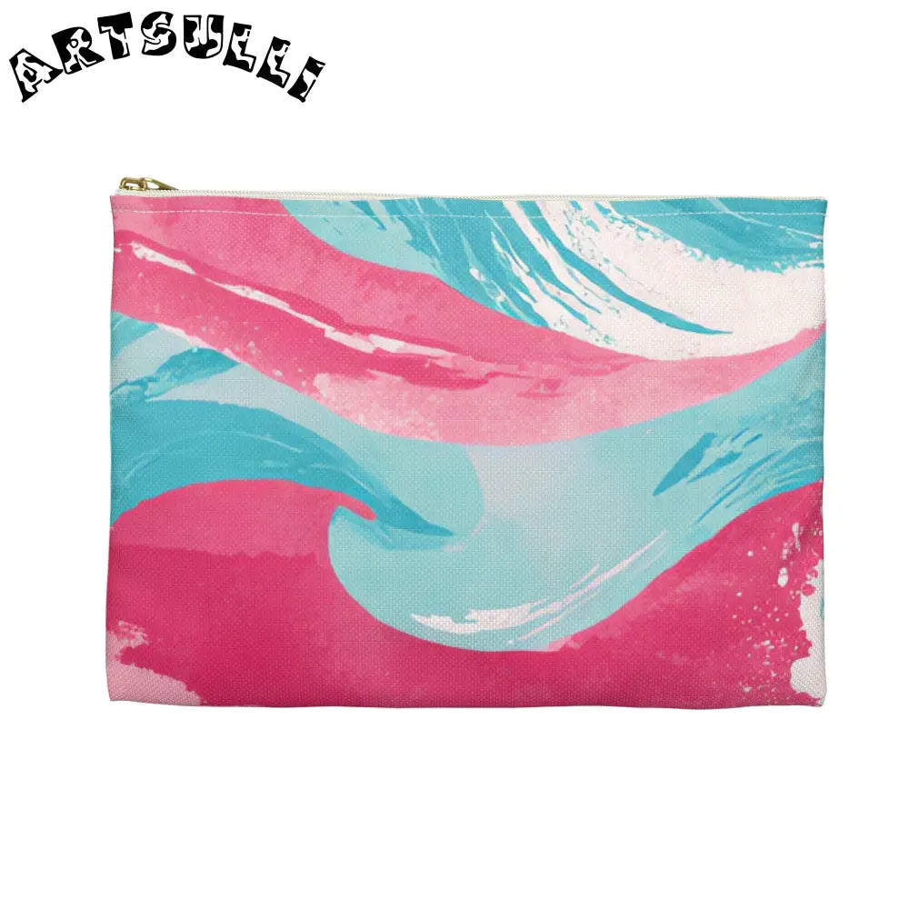 JAKKOUTTHEBXX The Great Pastelwave Pink and Blue Accessory Pouch