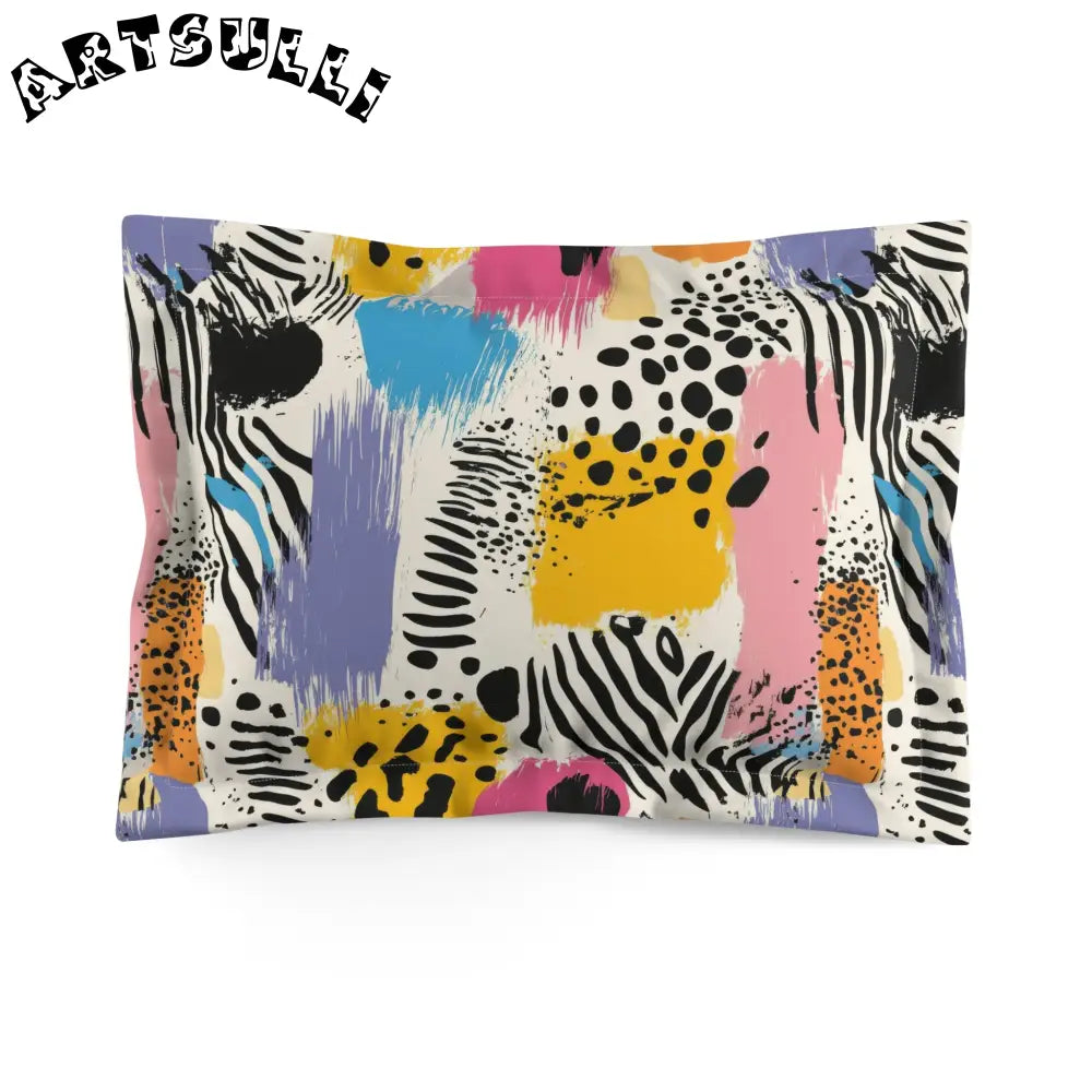 JAKKOUTTHEBXX Rae Zebra Rhapsody II Microfiber Pillow Sham