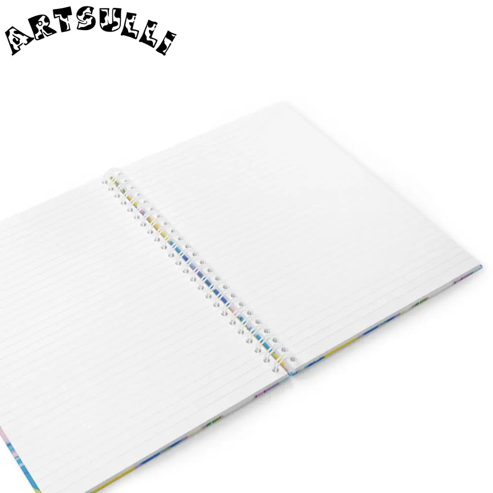 JAKKOUTTHEBXX Plaid Garden Pink and Purple Spiral Notebook