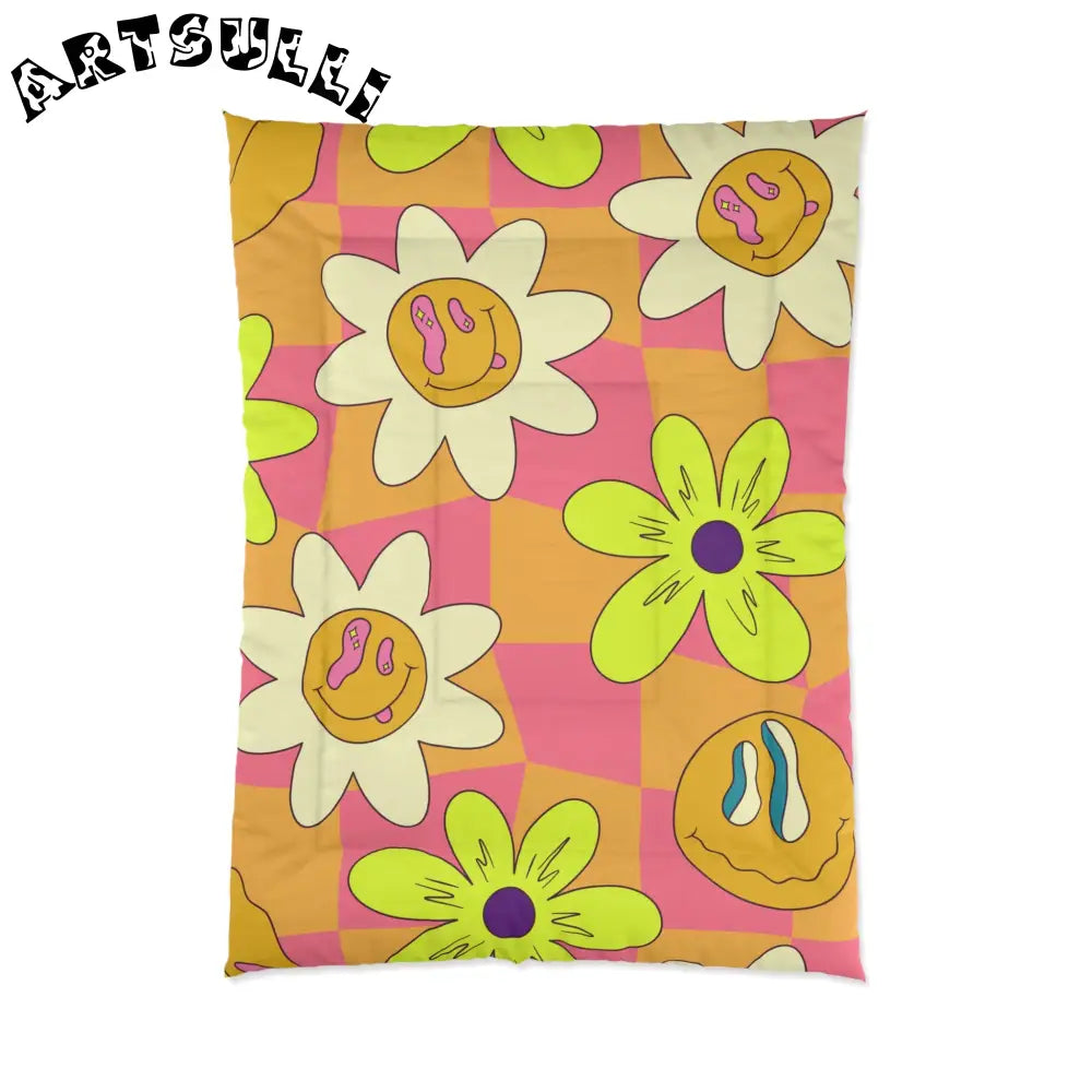 JAKKOUTTHEBXX Trippy Sour Face Rave Comforter JAKKOUTTHEBXX Artsulli