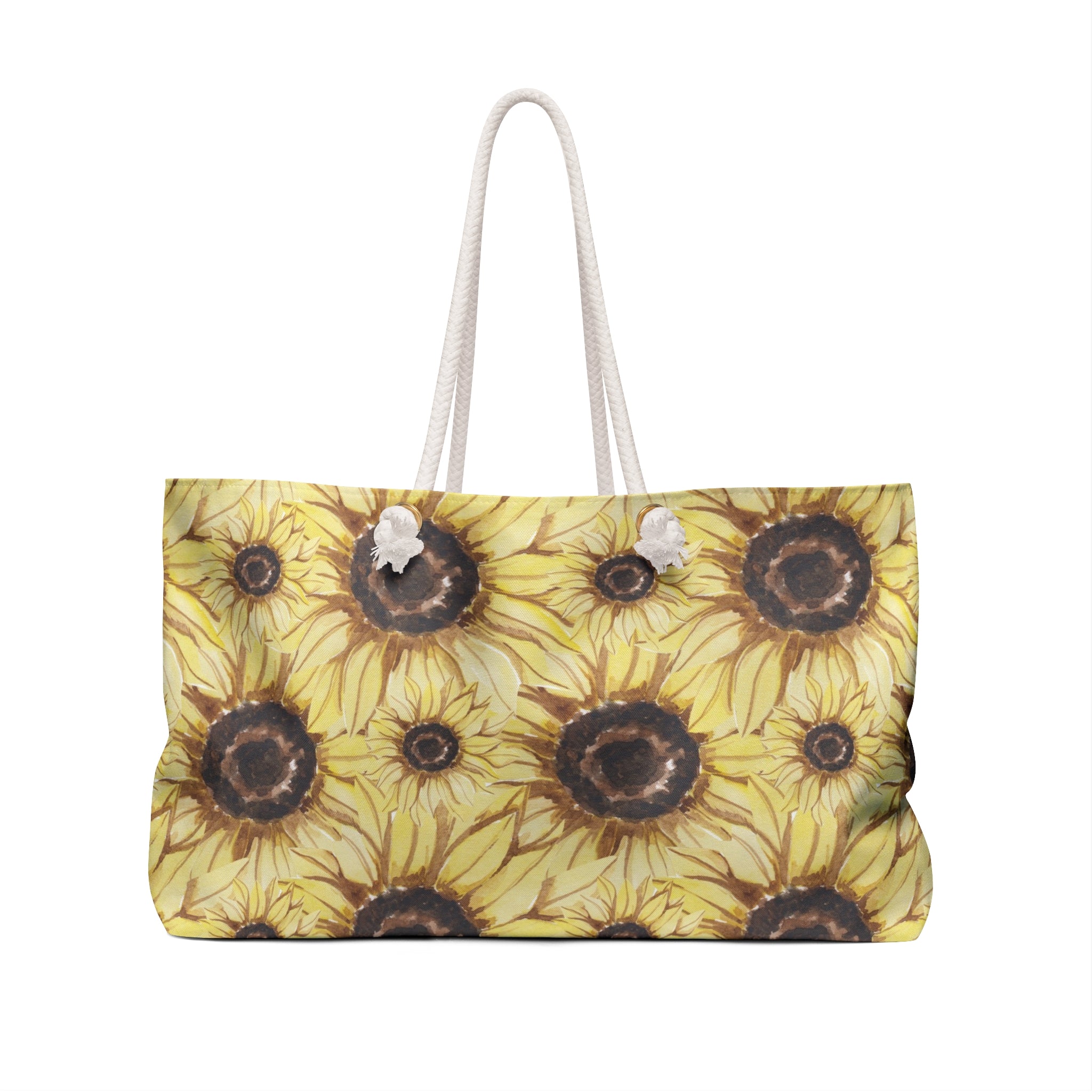 Retro Anime Sunflower Weekender Bag, Artsulli - Art is Long, Life is Short, Bags, , , , , , , 