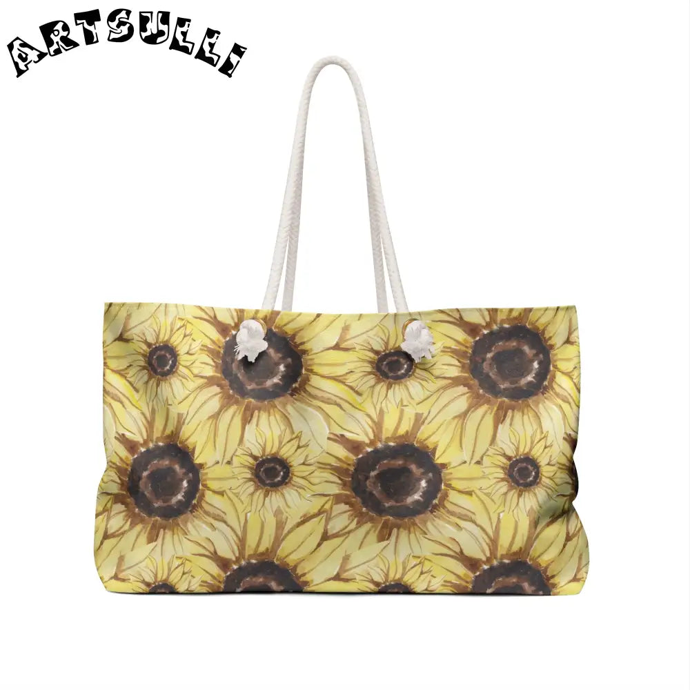JAKKOUTTHEBXX Retro Anime Sunflower Weekender Bag JAKKOUTTHEBXX