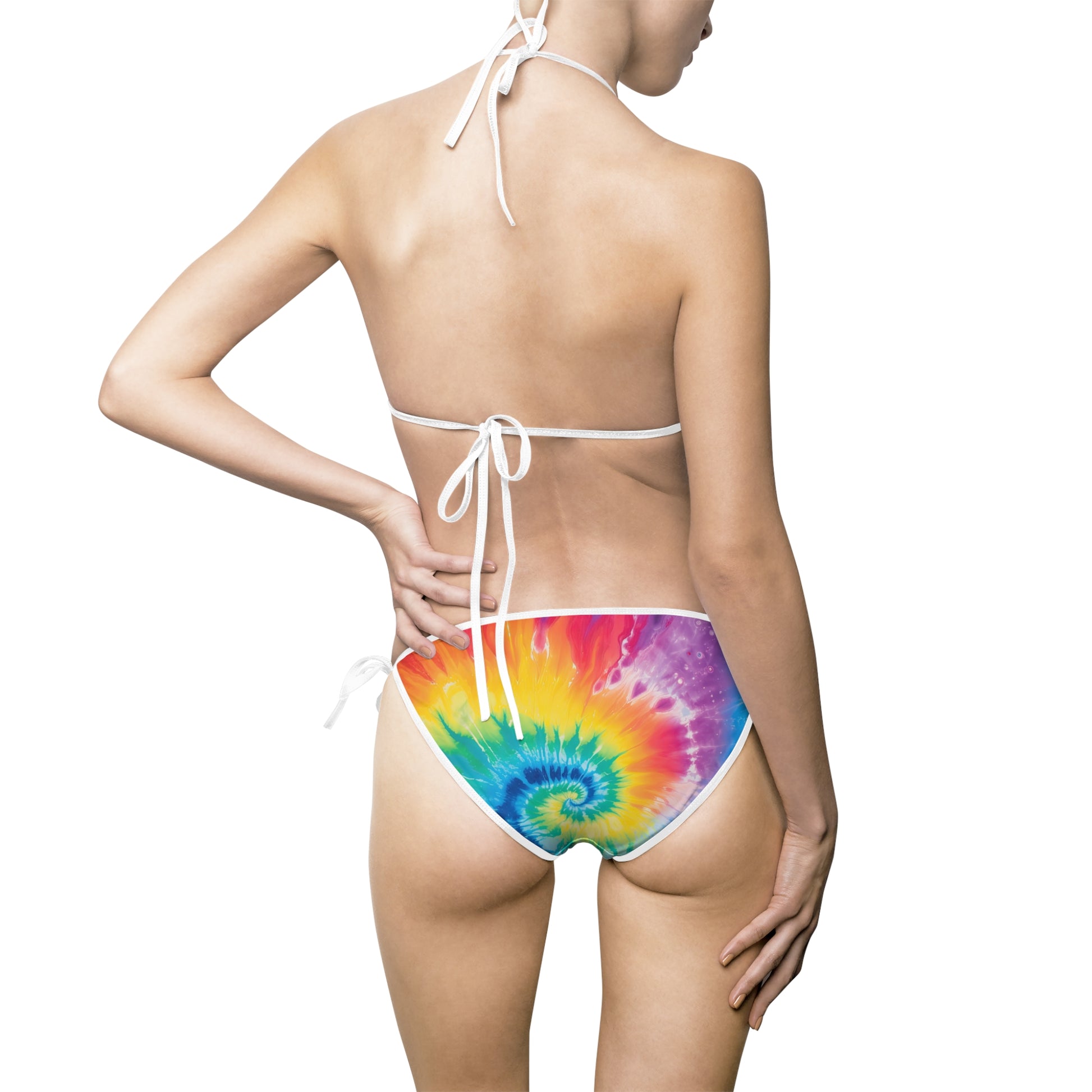 Tie Dye Women's Bikini Swimsuit (AOP), Artsulli - Art is Long, Life is Short, All Over Prints, , , , , , , 