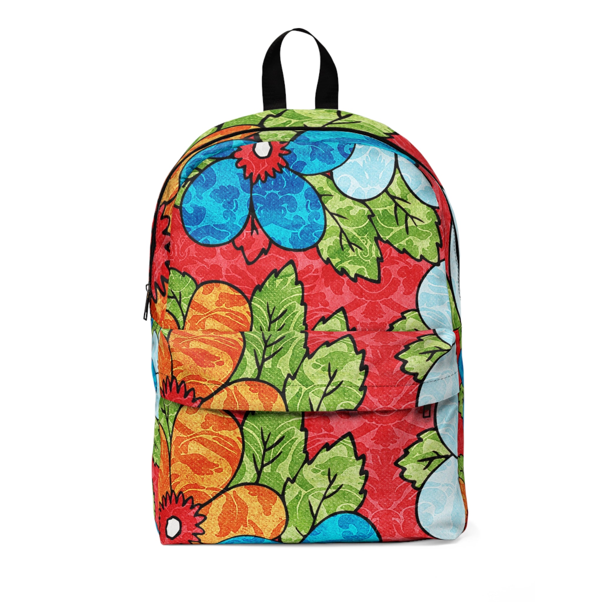 Groovy Red Floral Kl Unisex Classic Backpack, Artsulli - Art is Long, Life is Short, Bags, Size, One size, , , , , 19621443438117992997