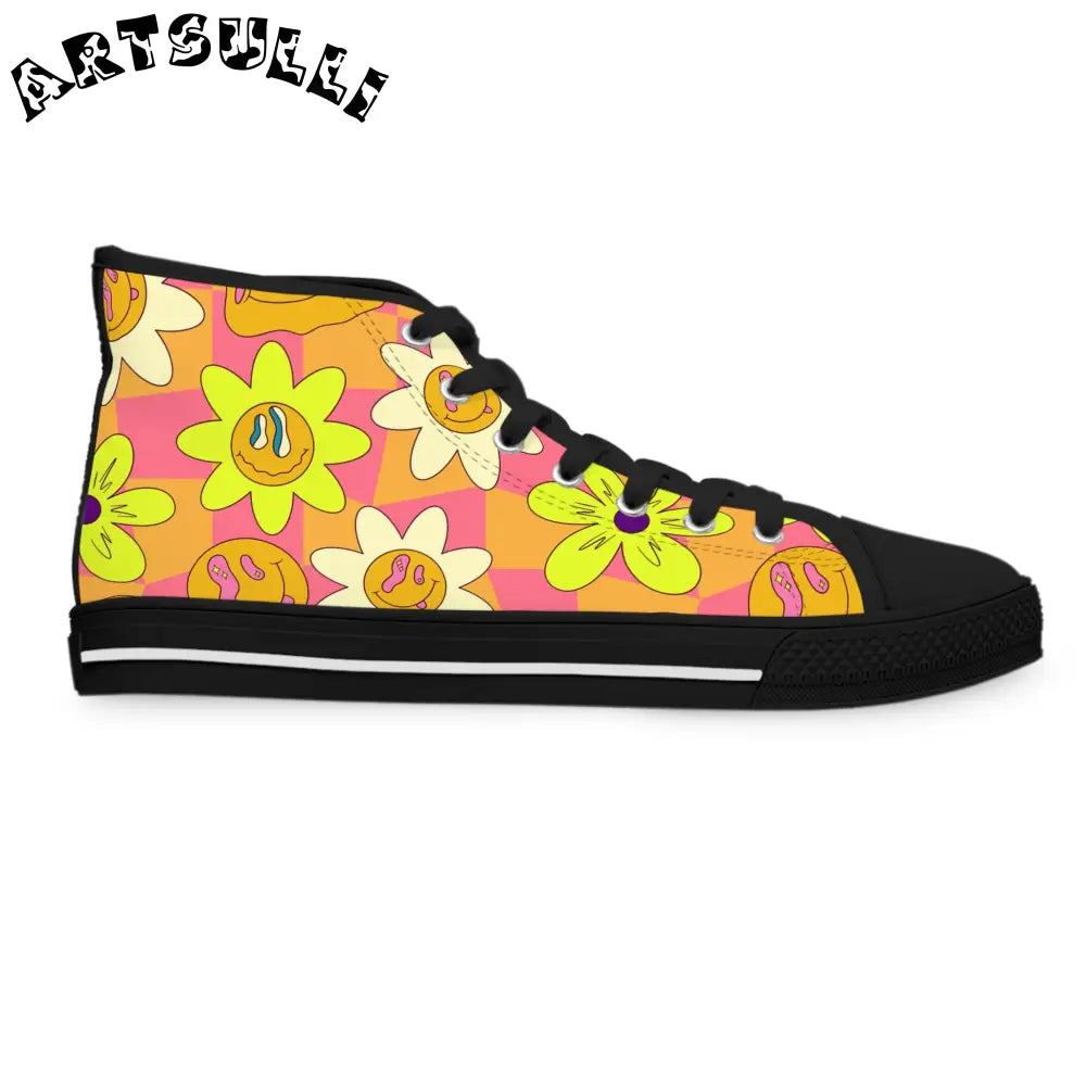 JAKKOUTTHEBXX Trippy Sour Face Rave Women’s High Top Sneakers