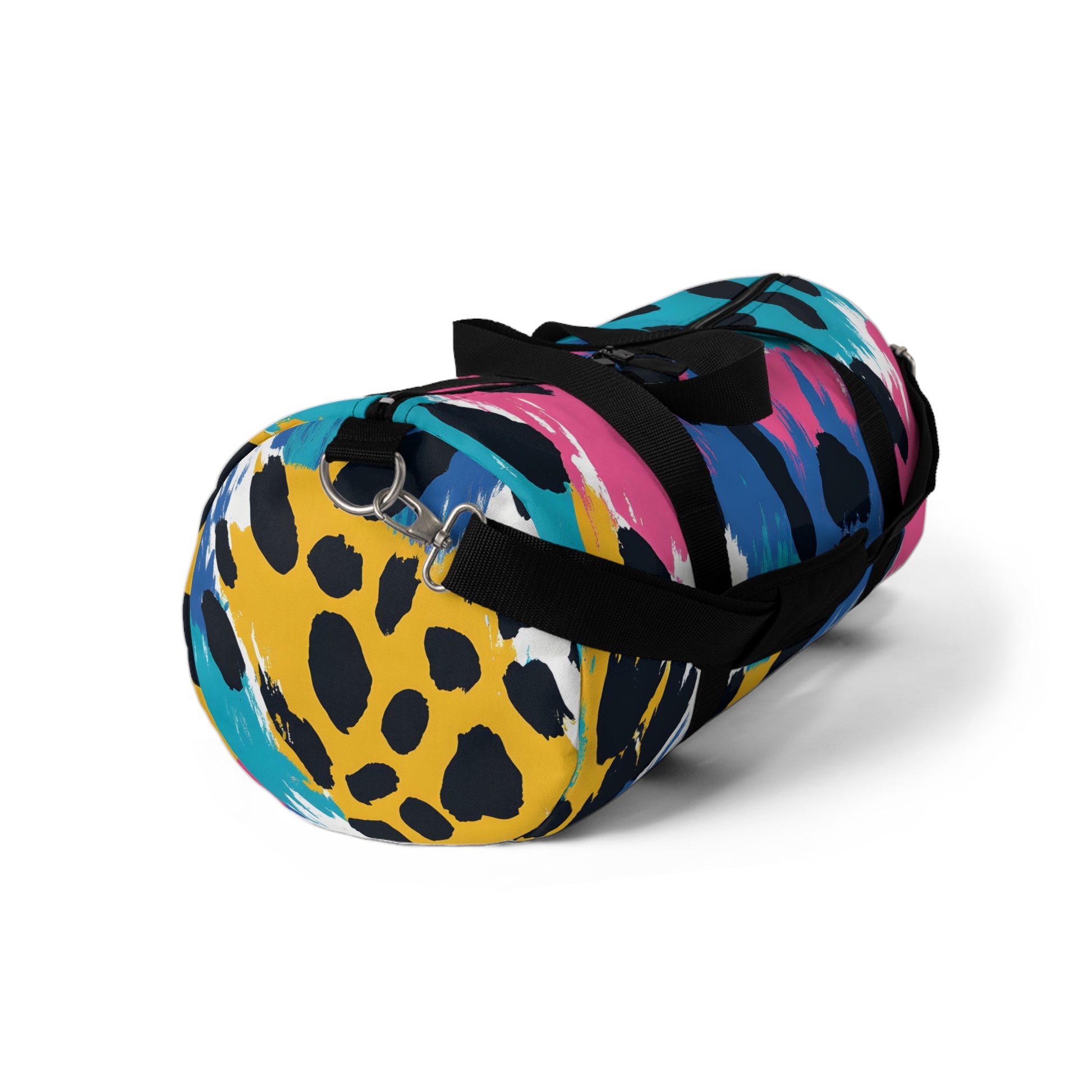 Leopard Print x Paint Brush II  Strokes Multi-Color Duffel Bag, Artsulli - Art is Long, Life is Short, Bags, , , , , , , 