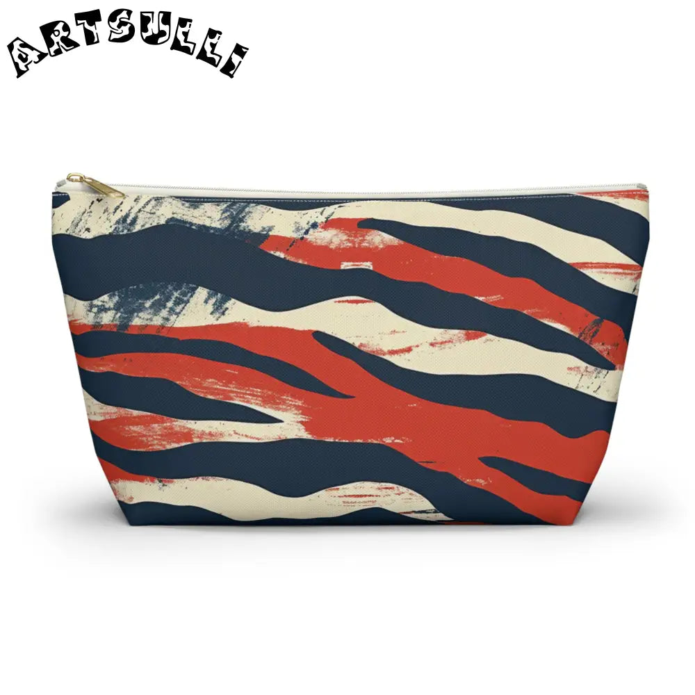 JAKKOUTTHEBXX Capricious Tiger Wave Accessory Pouch w T-bottom