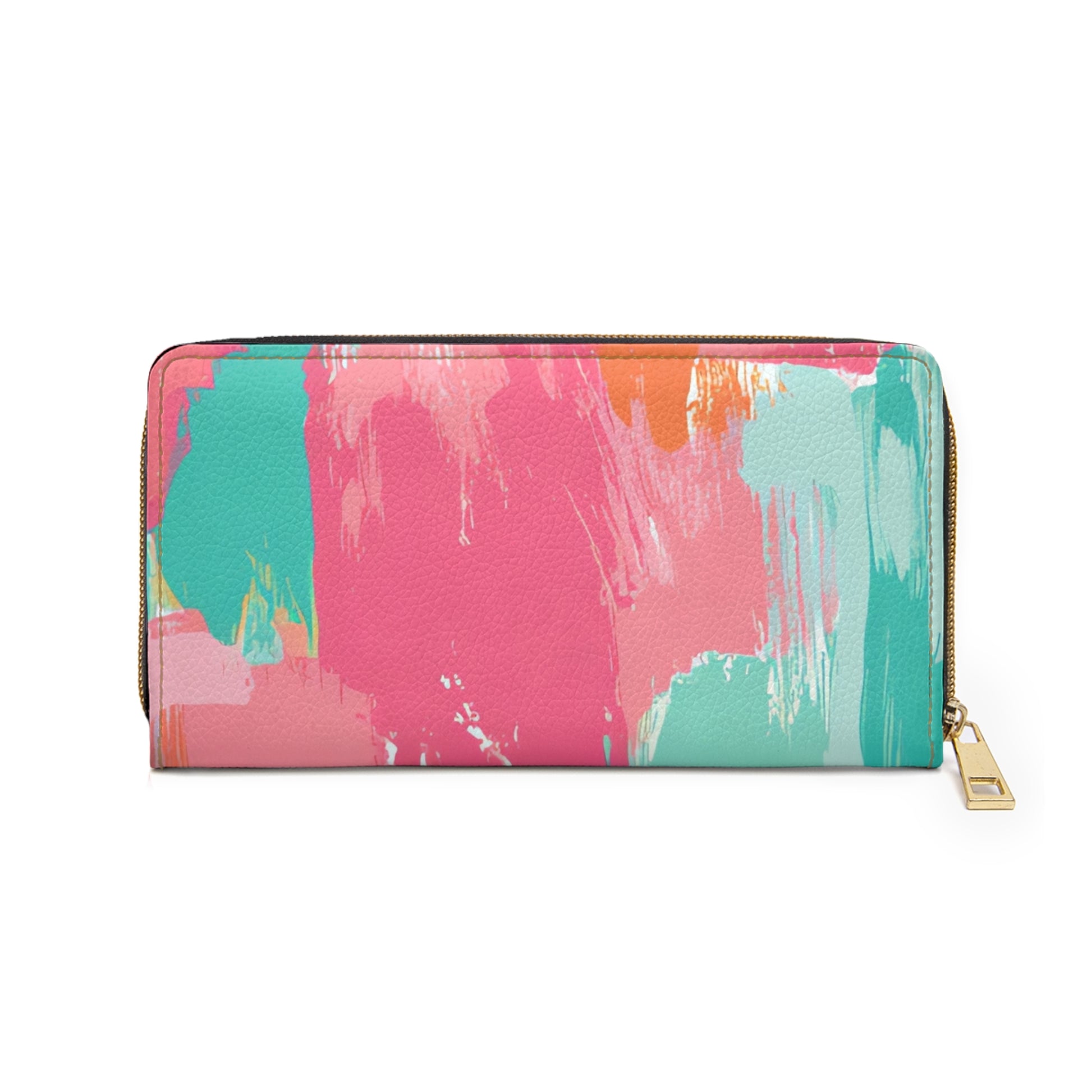 Preppy Pixel Bloom II Zipper Wallet, Artsulli - Art is Long, Life is Short, Accessories, , , , , , , 
