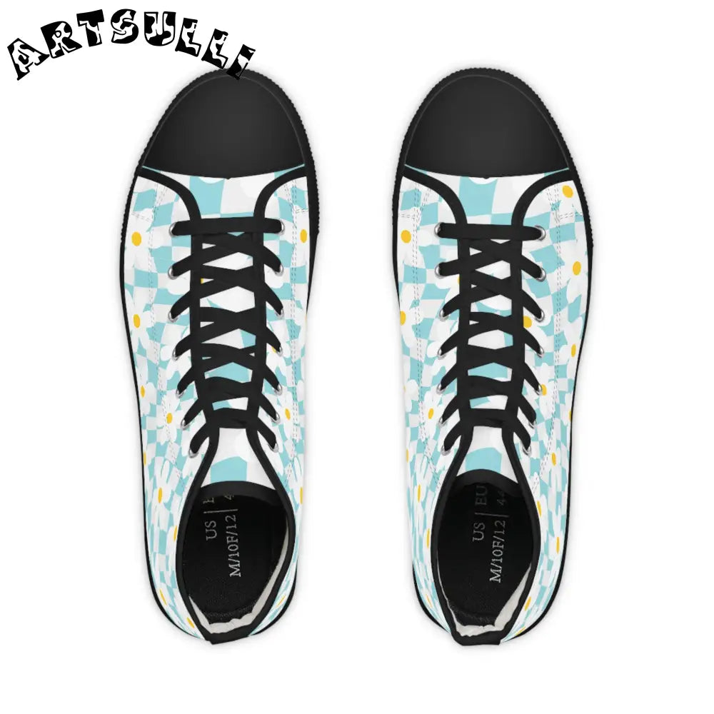 JAKKOUTTHEBXX Trippy Check Garden Men’s High Top Sneakers