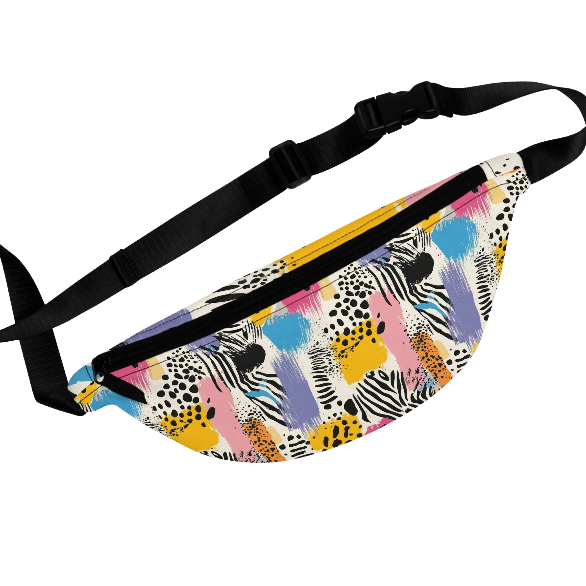 Rae Zebra Rhapsody II Fanny Pack, Artsulli - Art is Long, Life is Short, Bags, Size, One size, , , , , 98056409652421
