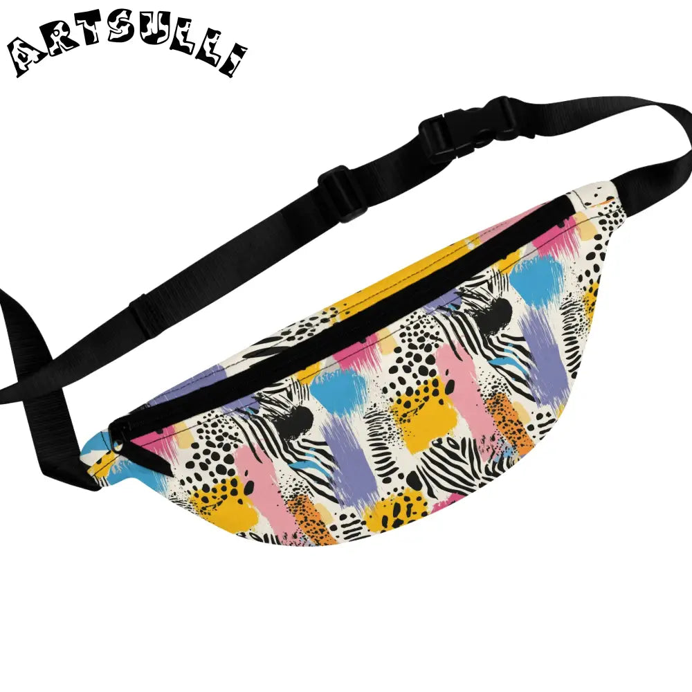 JAKKOUTTHEBXX Rae Zebra Rhapsody II Fanny Pack JAKKOUTTHEBXX