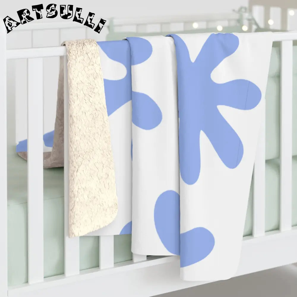 JAKKOUTTHEBXX Water Splash Sherpa Fleece Blanket JAKKOUTTHEBXX