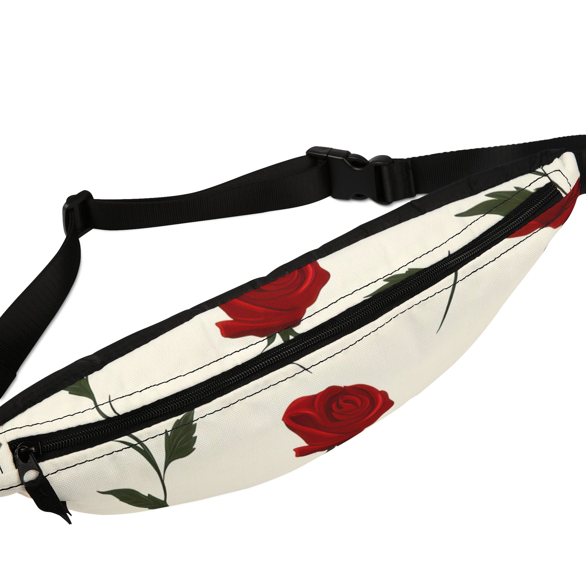 Red Roses Fanny Pack, Artsulli - Art is Long, Life is Short, Bags, , , , , , , 