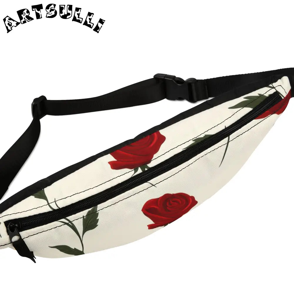 JAKKOUTTHEBXX Red Roses Fanny Pack JAKKOUTTHEBXX Artsulli - Art