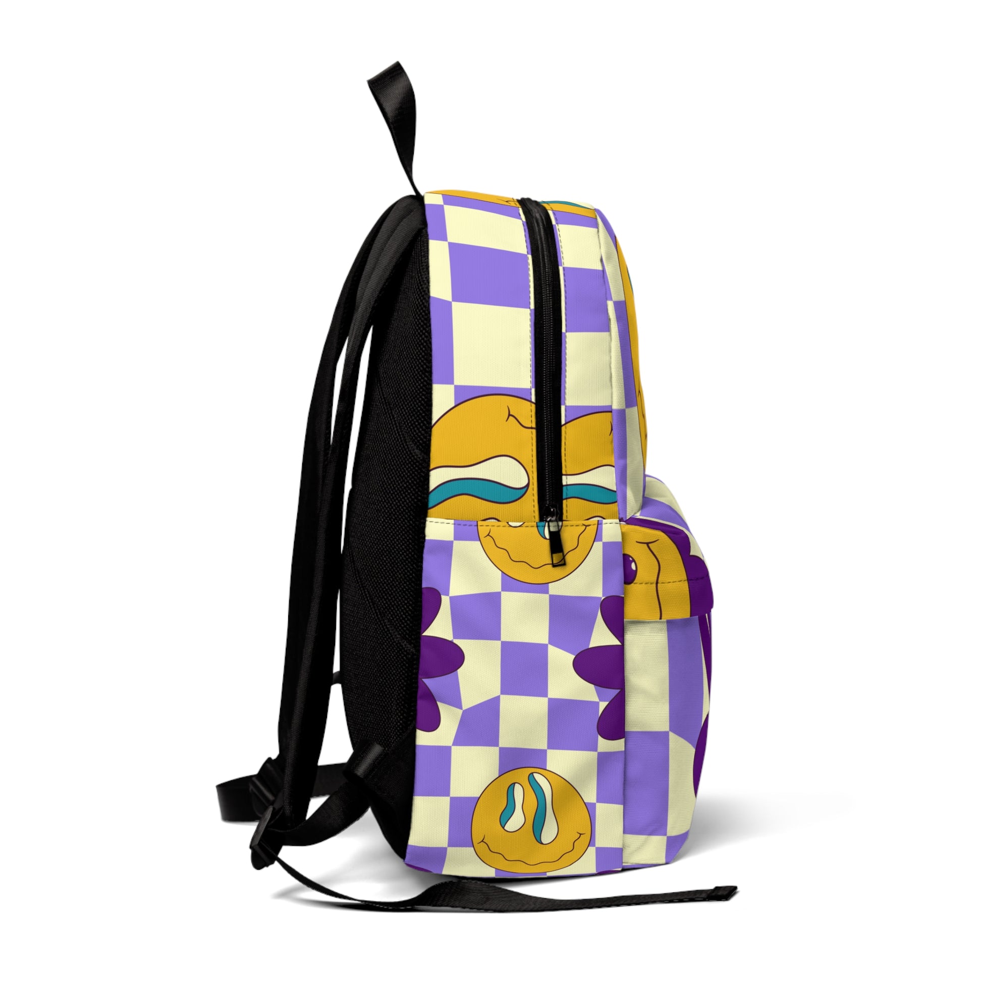 Trippy Flower Power Motifs Unisex Classic Backpack, Artsulli - Art is Long, Life is Short, Bags, , , , , , , 