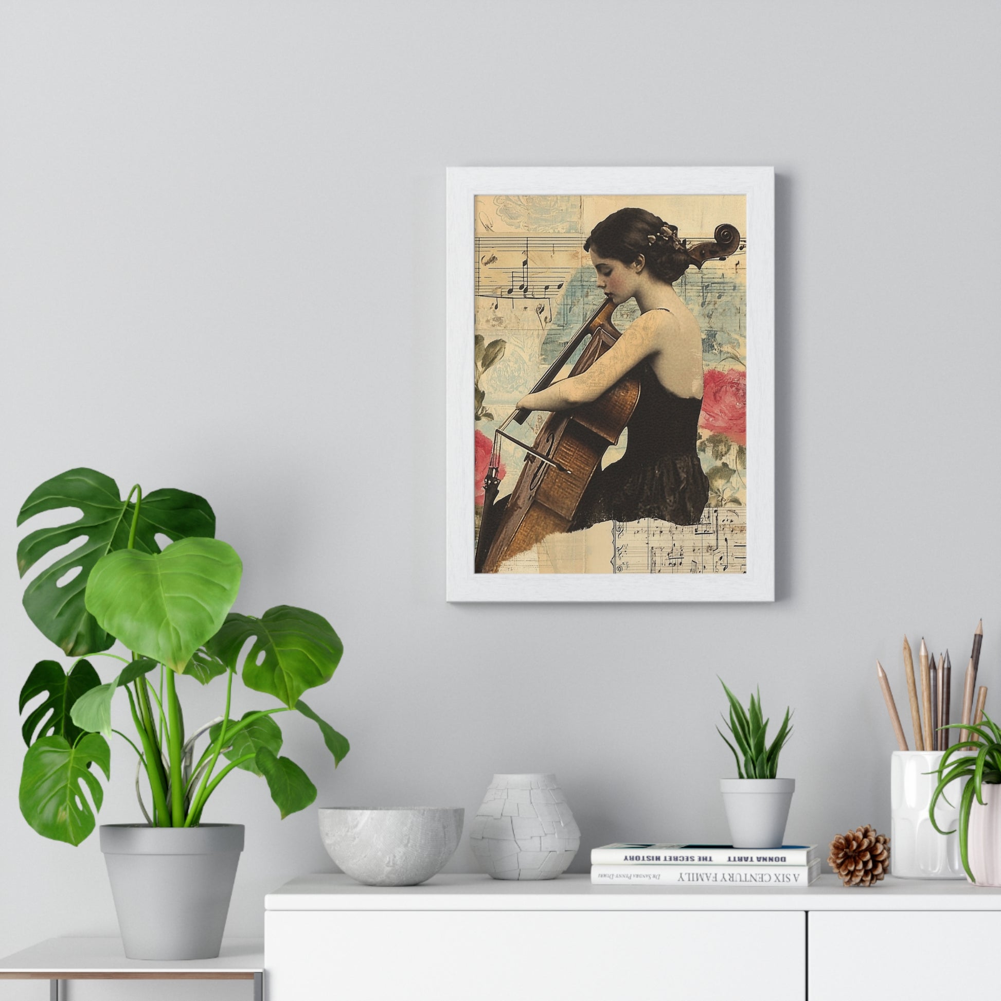 Vaporwave Type Beat Girl Vertical Framed Poster, Artsulli - Art is Long, Life is Short, Poster, , , , , , , 