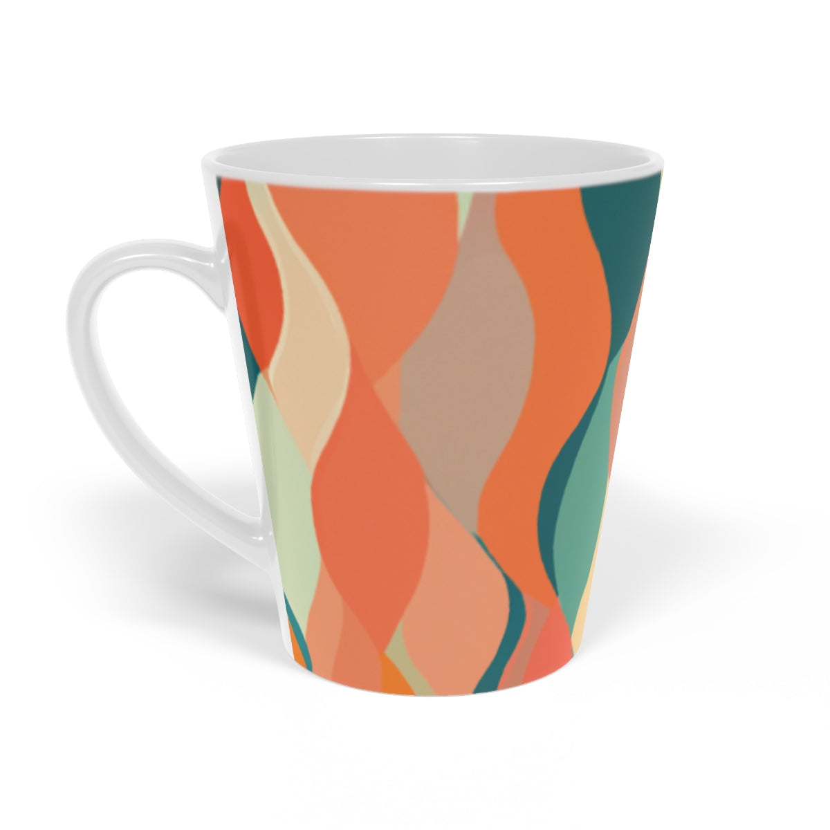 70s Sienna FlowLatte Mug, 12ozSandyBrown