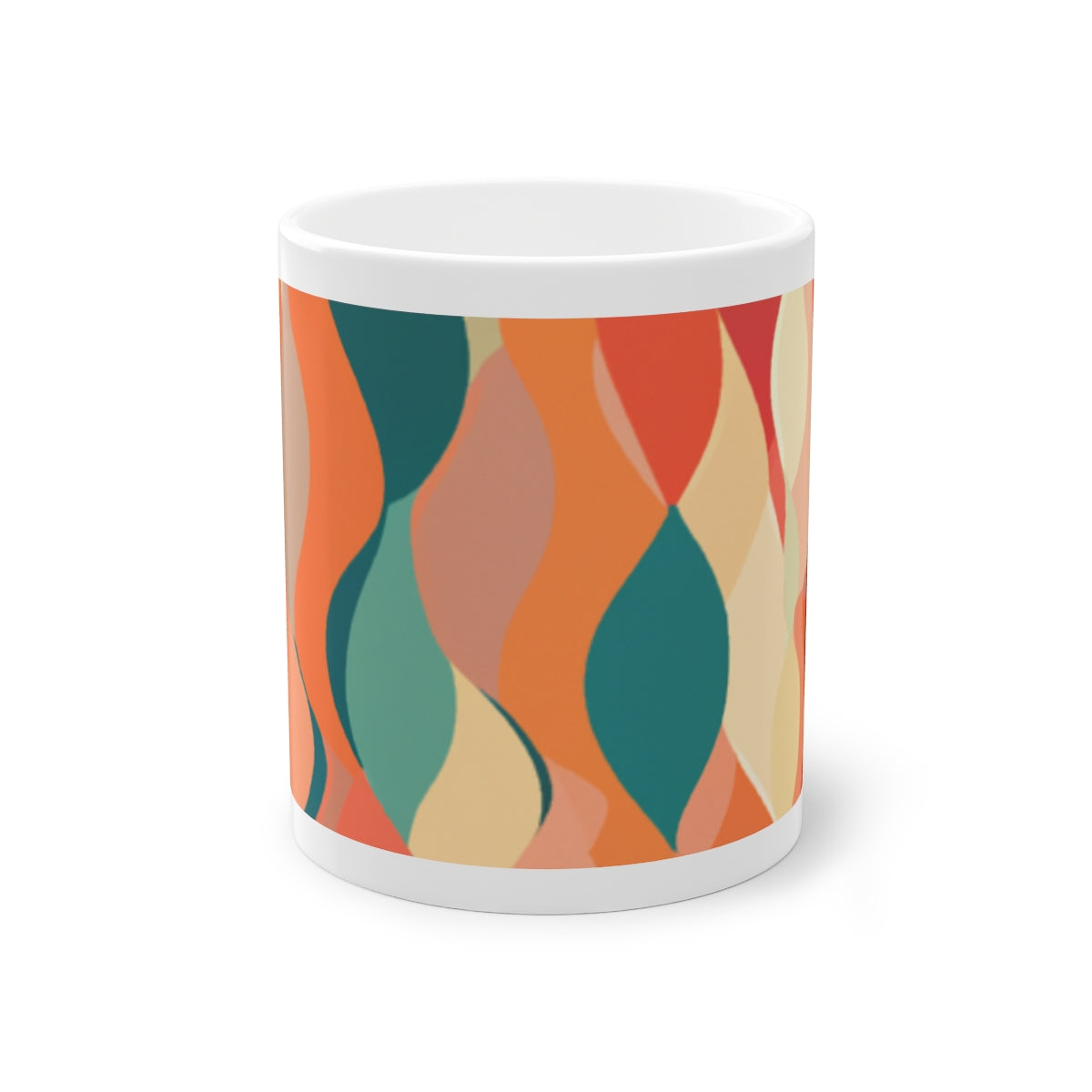 70s Sienna FlowStandard Mug, 11ozSandyBrown