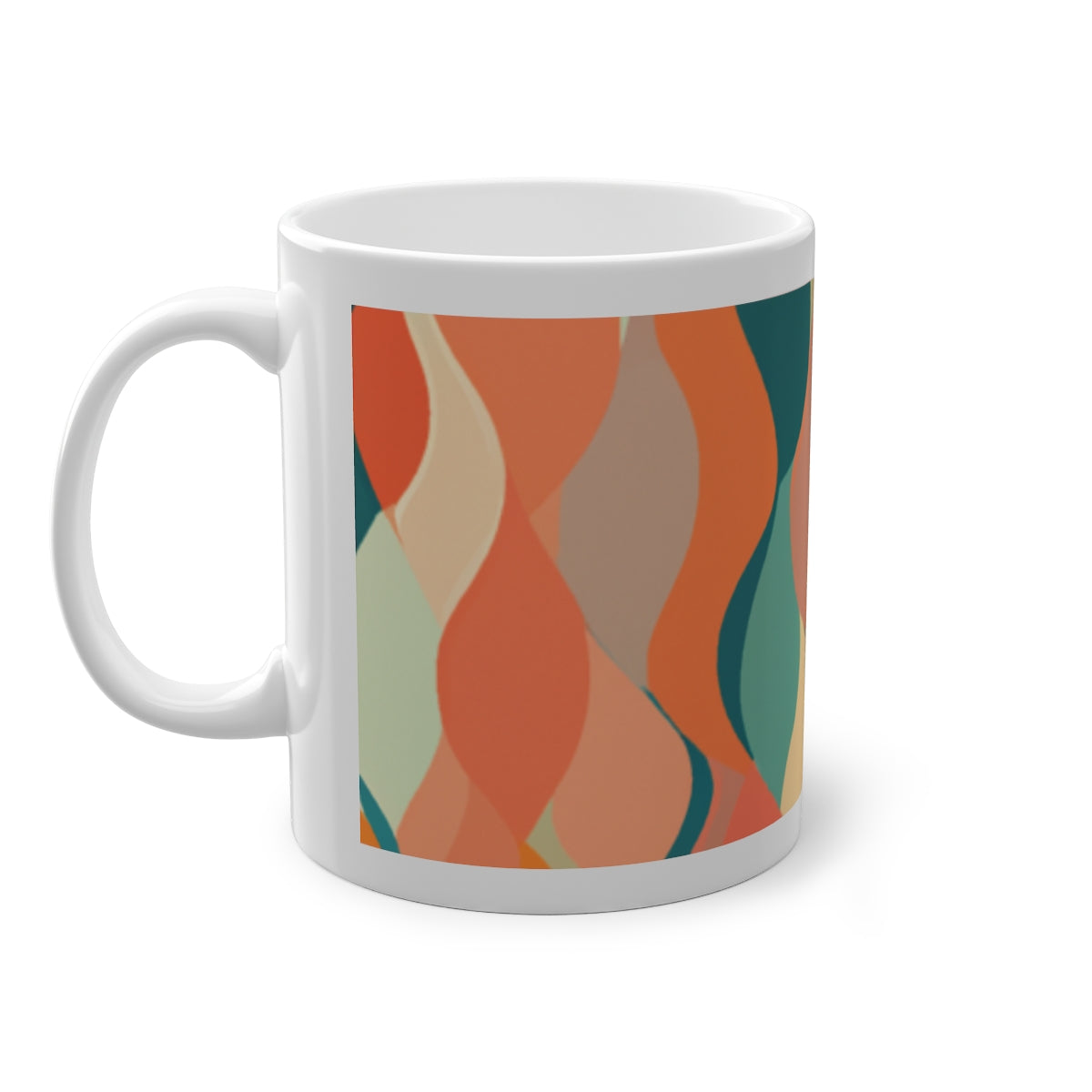 70s Sienna FlowStandard Mug, 11ozSandyBrown