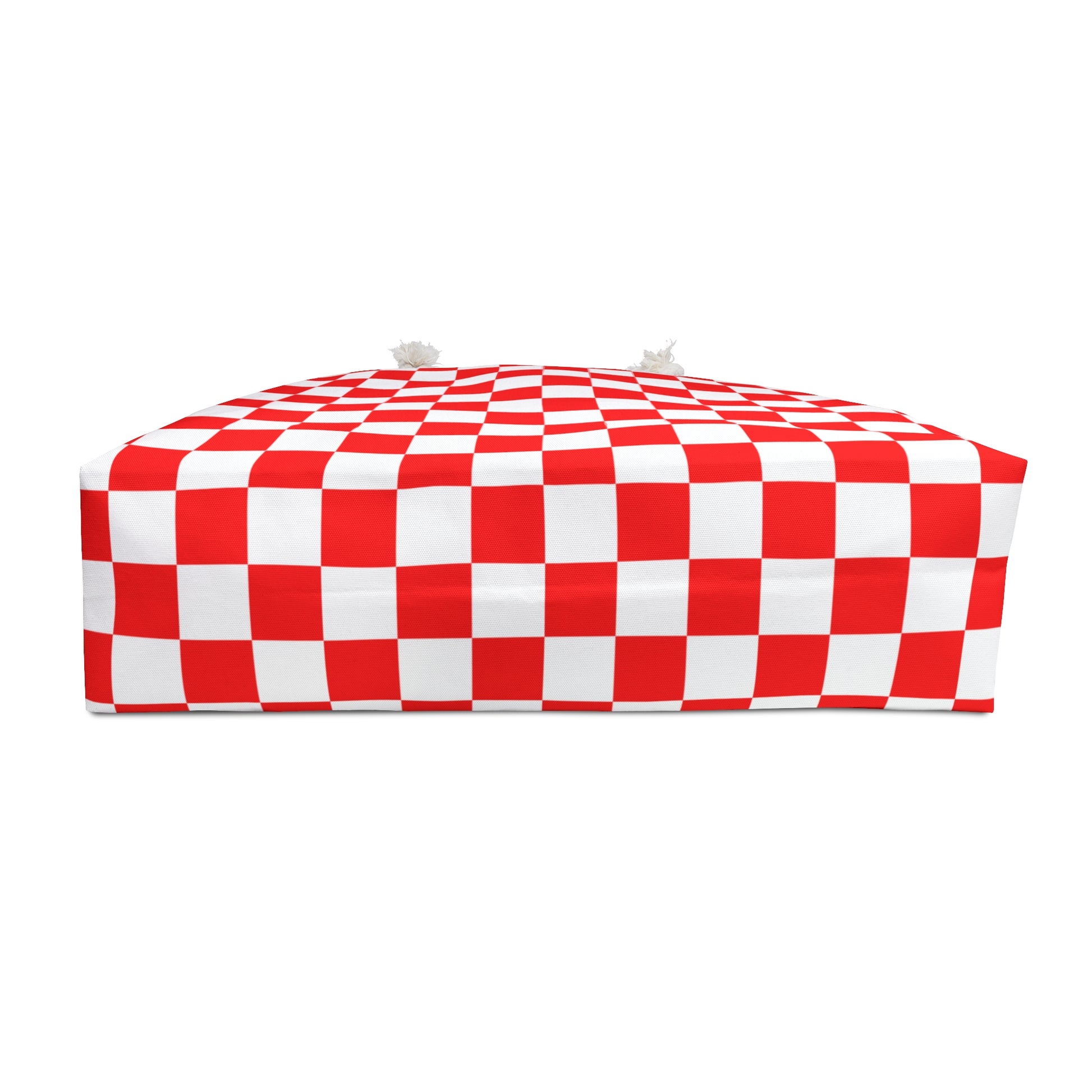 Checkerboard Red and White Weekender Bag, Artsulli - Art is Long, Life is Short, Bags, , , , , , , 