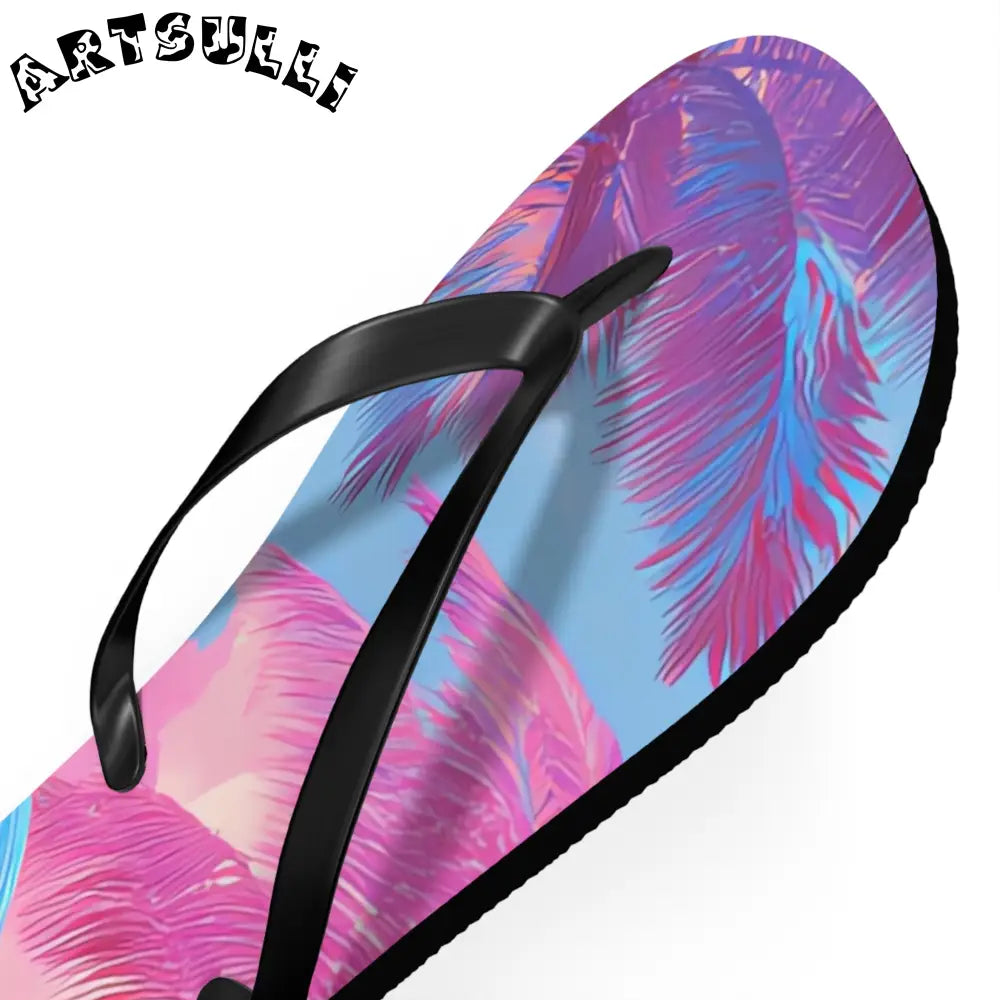 JAKKOUTTHEBXX Ethereal Pastel Palms Flip Flops JAKKOUTTHEBXX