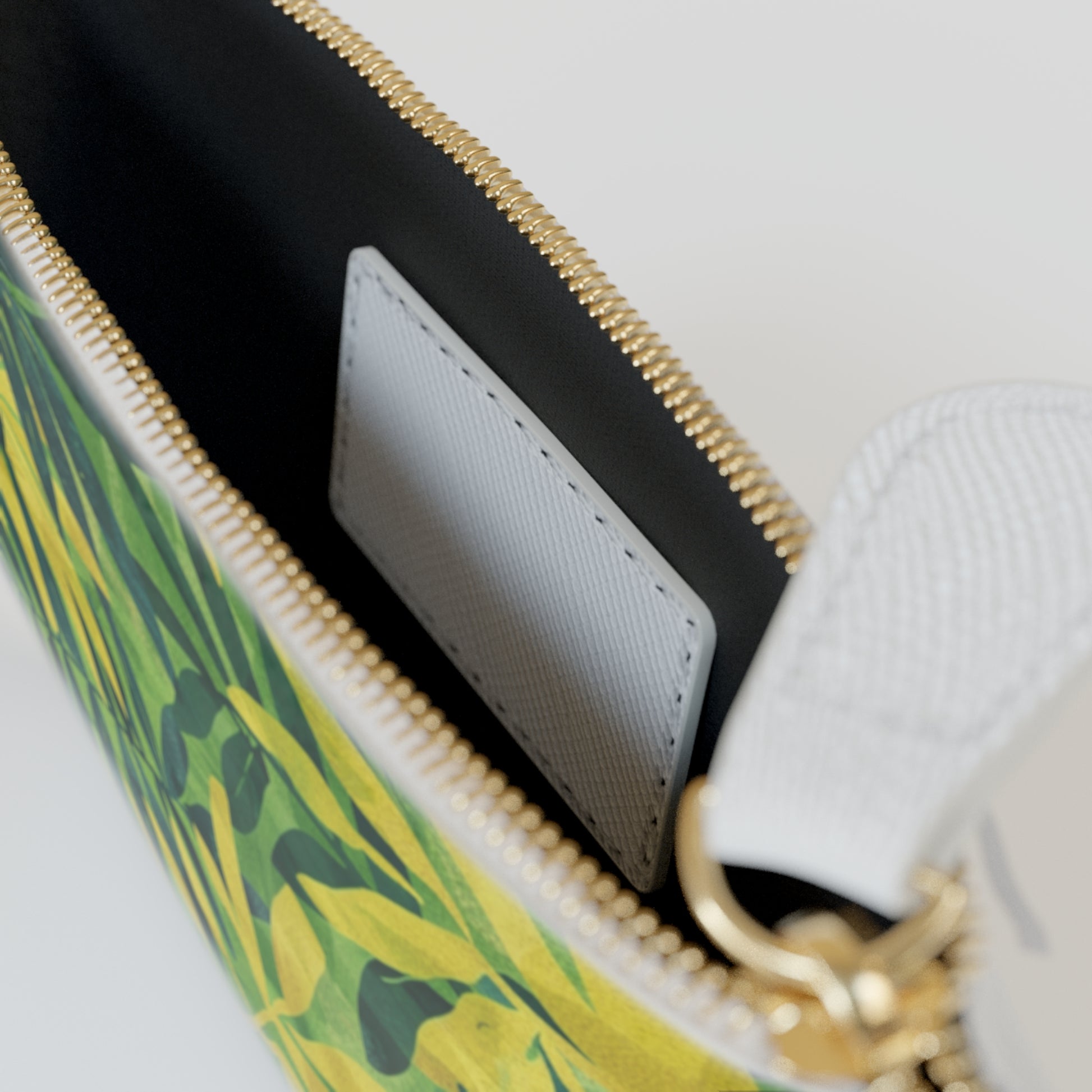 Green Leaf x Yellow Leaf x Tropical x Jungle Mini Clutch Bag, Artsulli - Art is Long, Life is Short, Bags, , , , , , , 