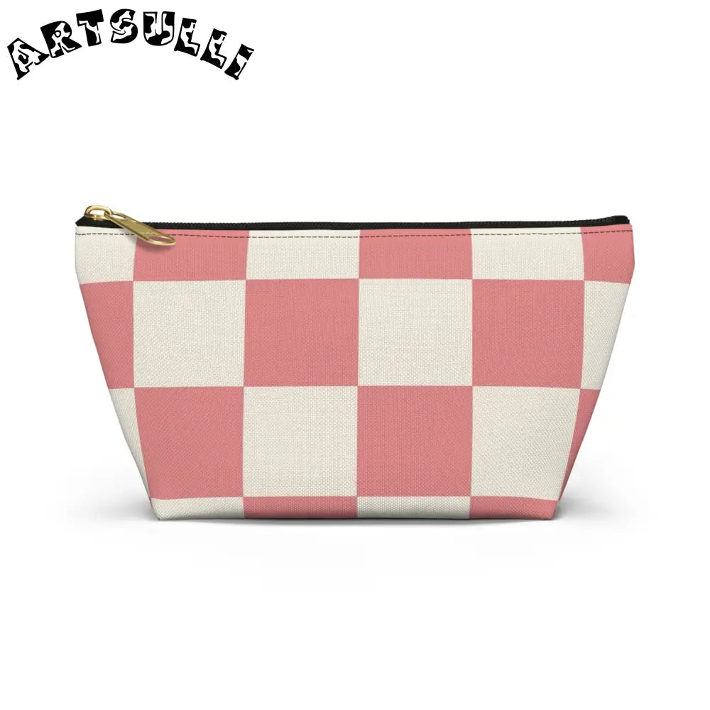 JAKKOUTTHEBXX Retro Checkered Grassland Sprites Accessory Pouch w