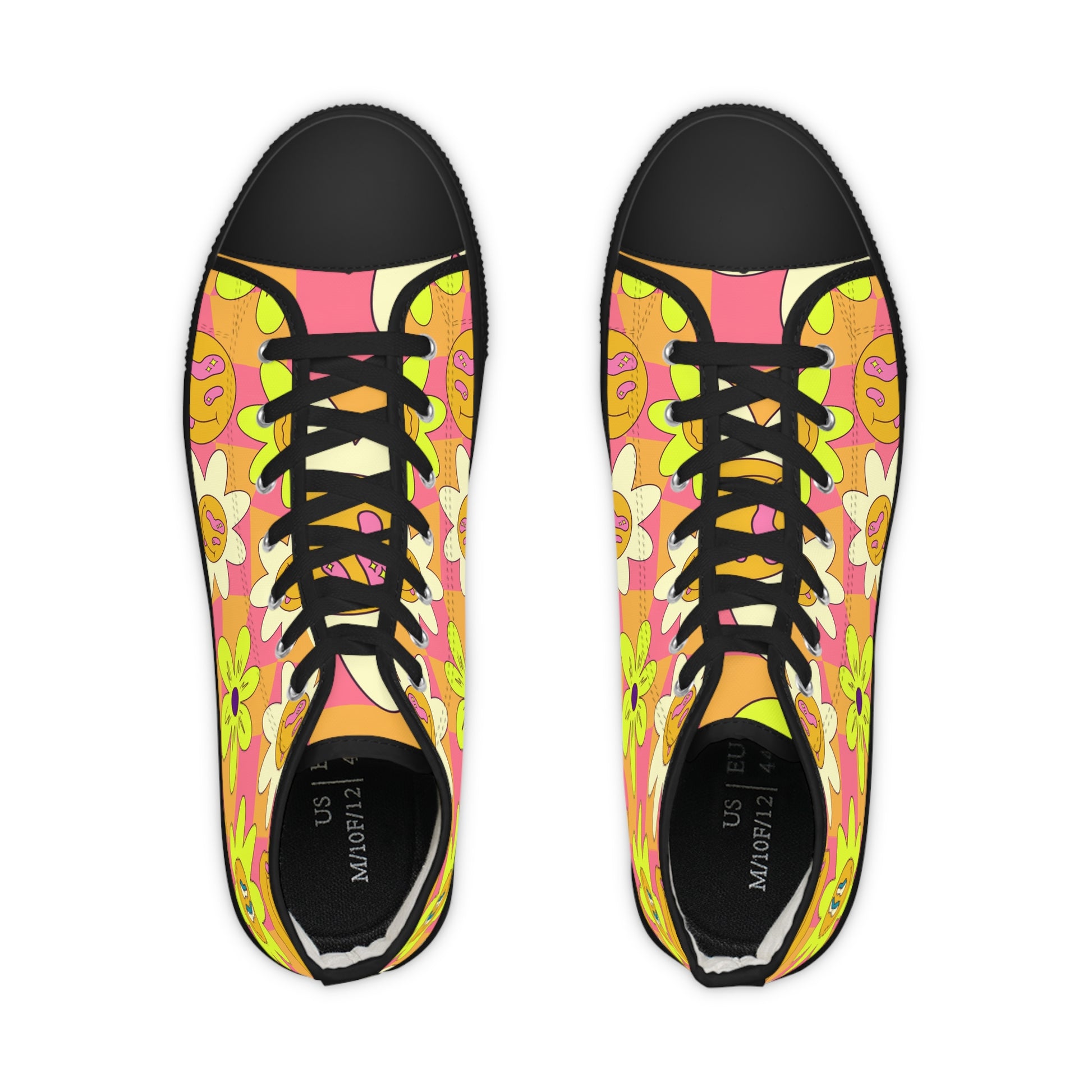 Trippy Sour Face Rave Men's High Top Sneakers, Artsulli - Art is Long, Life is Short, Shoes, , , , , , , 