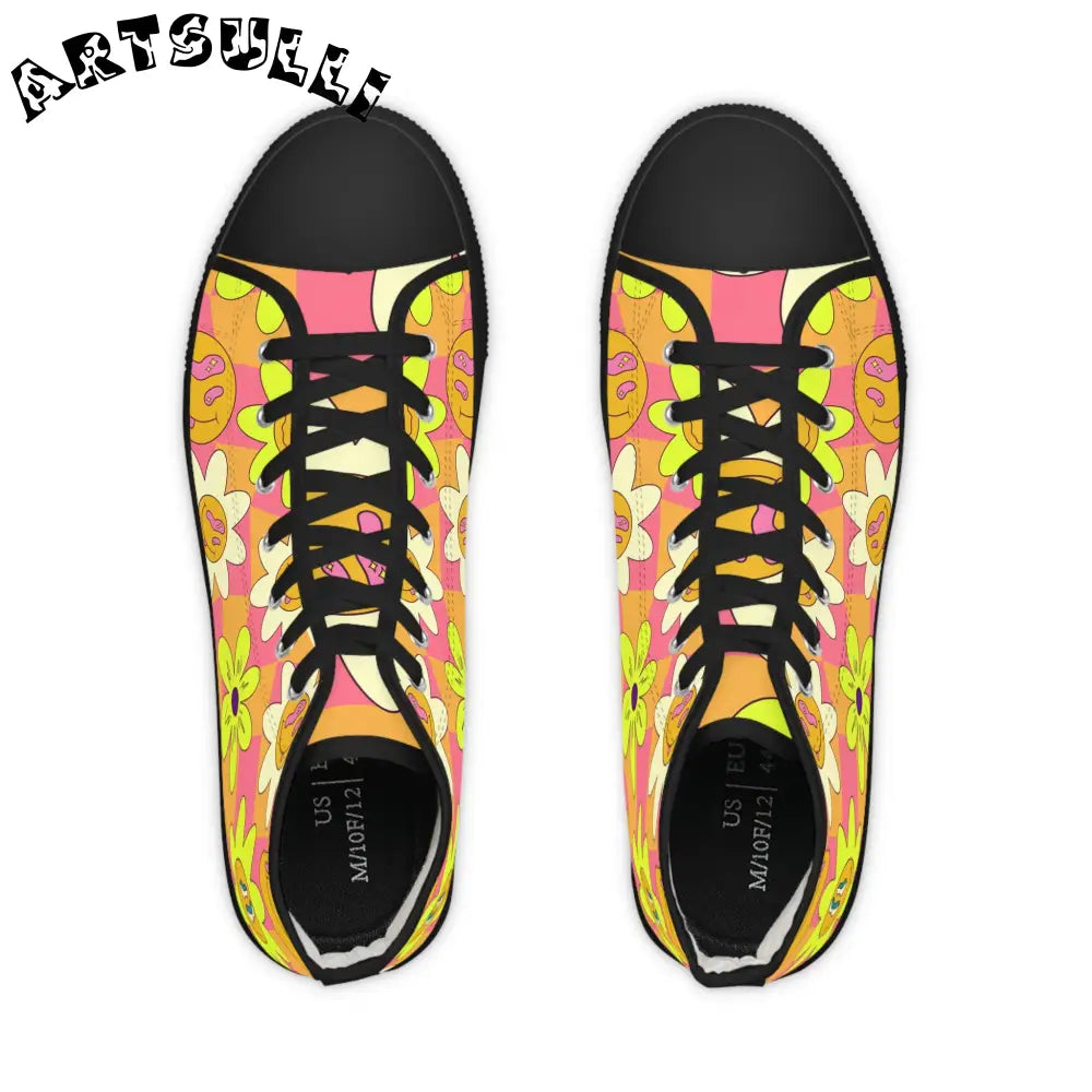 JAKKOUTTHEBXX Trippy Sour Face Rave Men’s High Top Sneakers