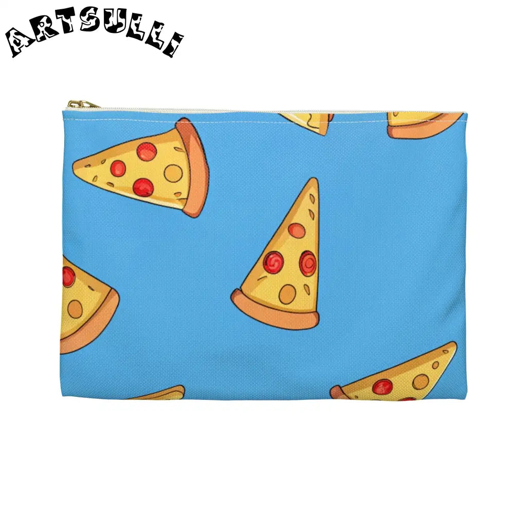 JAKKOUTTHEBXX Blue Pizza Dreamscape Accessory Pouch JAKKOUTTHEBXX