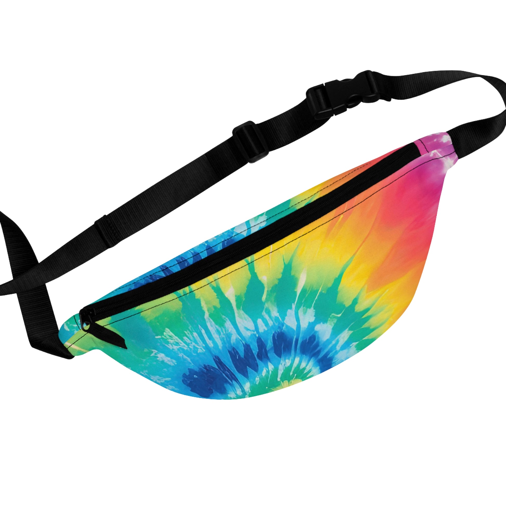 Tie Dye Fanny Pack, Artsulli - Art is Long, Life is Short, Bags, Size, One size, , , , , 73400198015696413028