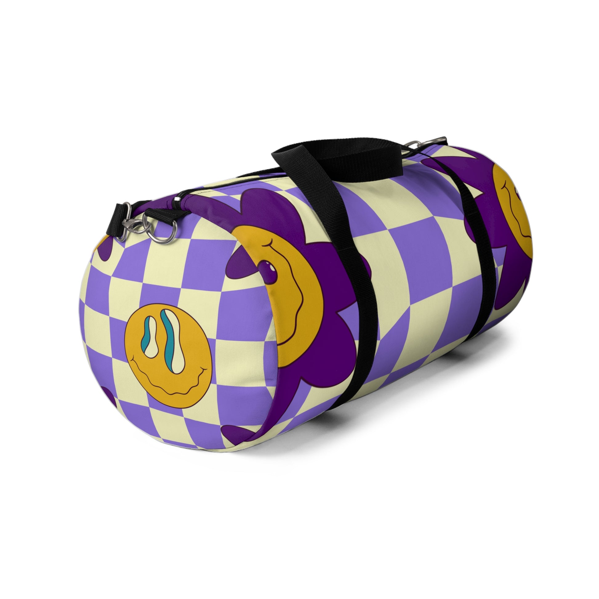 Trippy Flower Power Motifs Duffel Bag, Artsulli - Art is Long, Life is Short, Bags, , , , , , , 