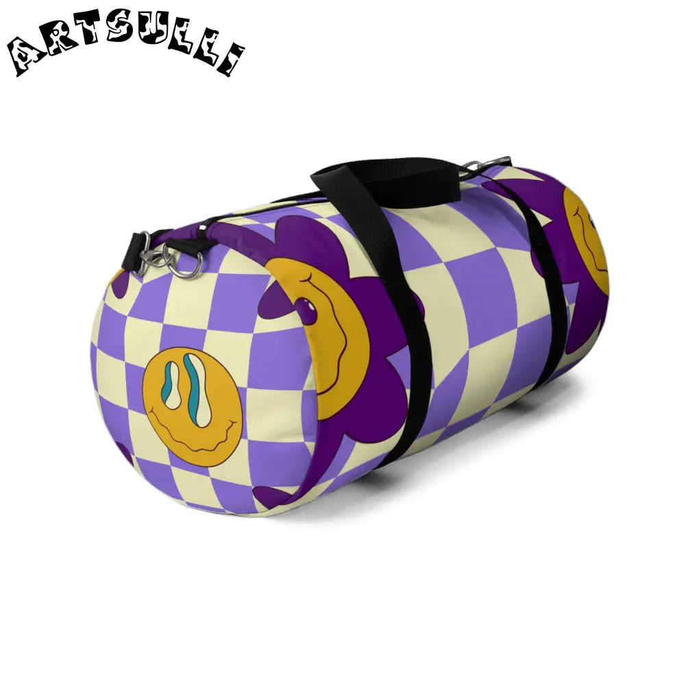 JAKKOUTTHEBXX Trippy Flower Power Motifs Duffel Bag JAKKOUTTHEBXX