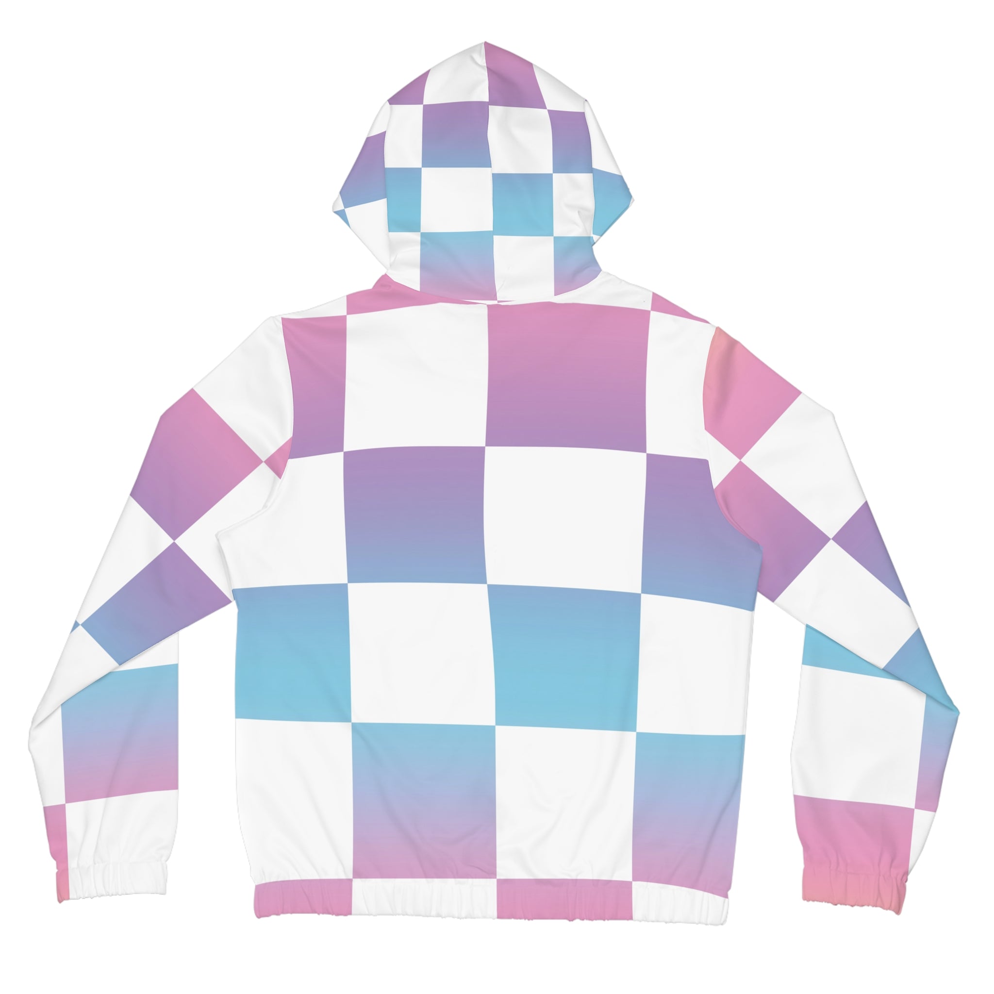 Vaporwave Check Women’s Full-Zip Hoodie (AOP), Artsulli - Art is Long, Life is Short, All Over Prints, , , , , , , 