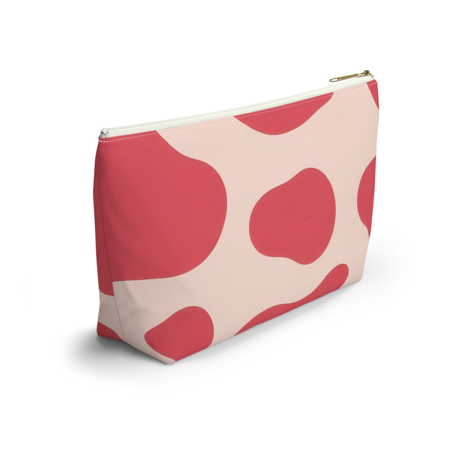 Red Jungle Cow Accessory Pouch w T-bottom, Artsulli - Art is Long, Life is Short, Bags, , , , , , , 