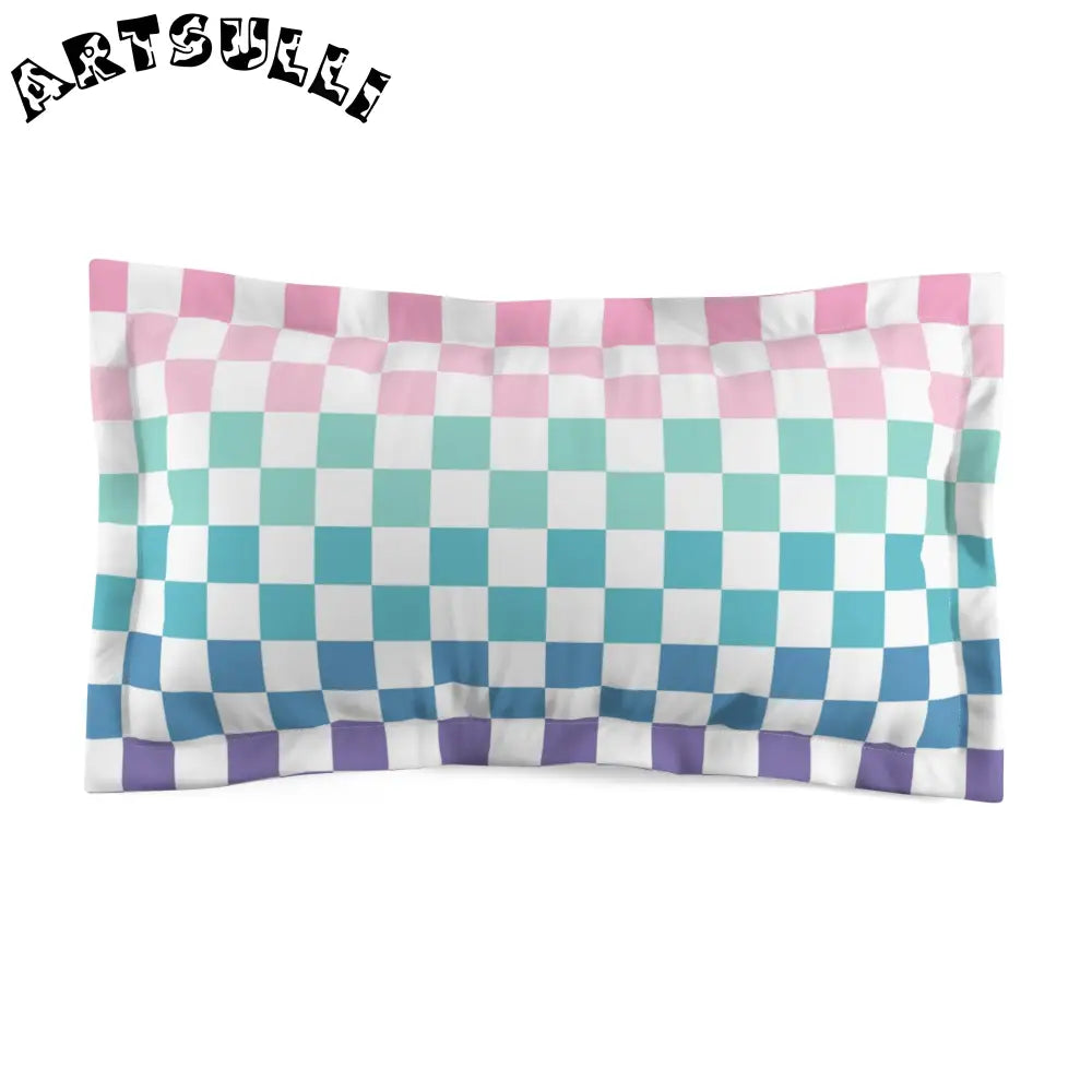 JAKKOUTTHEBXX Vaporwave Rainbow Checkerboard Multi-Color Microfiber