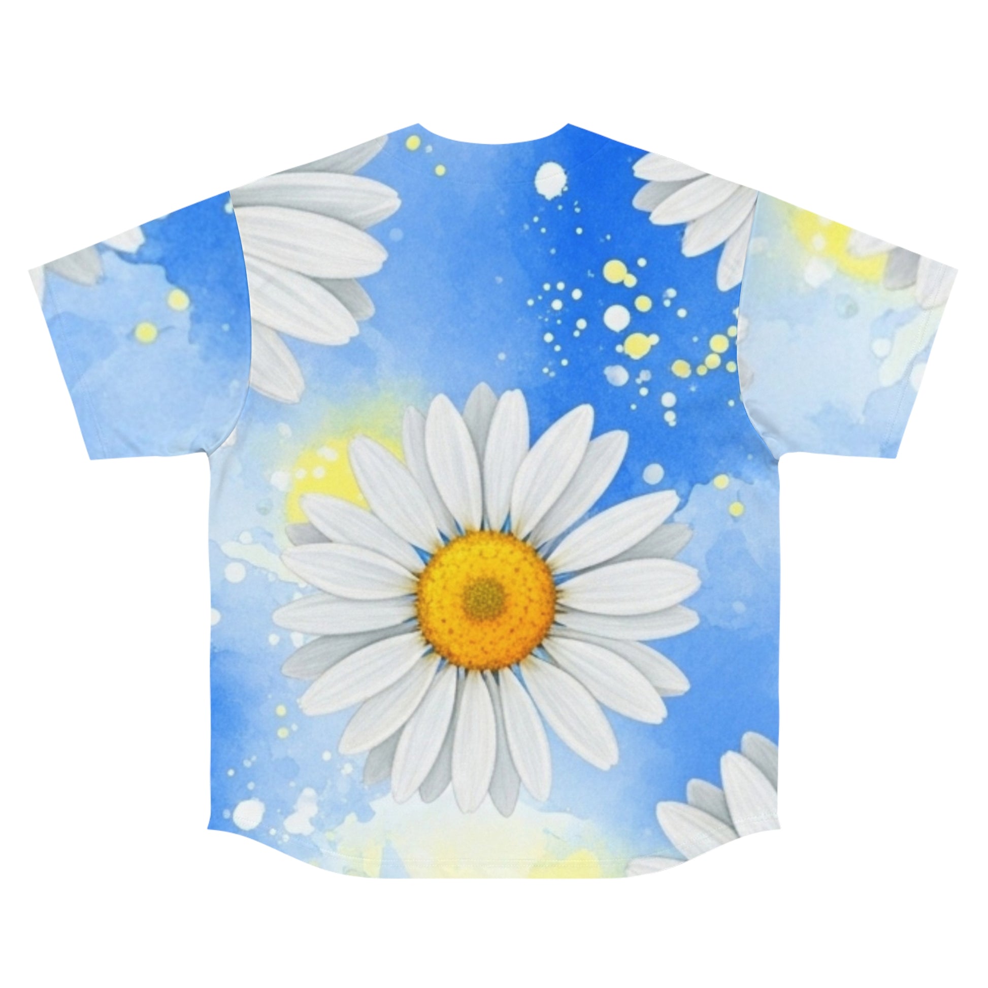 Daisies Men's Baseball Jersey (AOP), Artsulli - Art is Long, Life is Short, All Over Prints, , , , , , , 