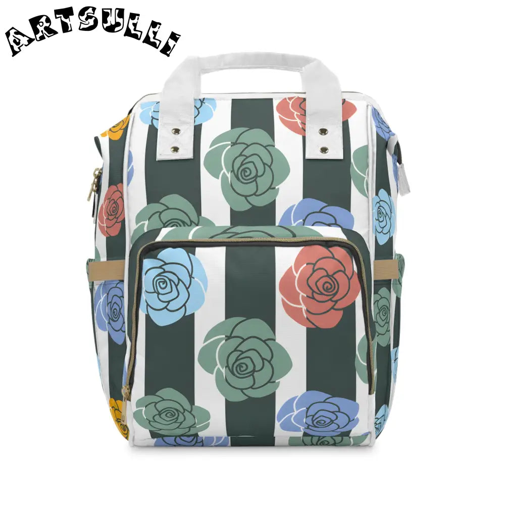 JAKKOUTTHEBXX Stripes x Roses Black and White Multifunctional Diaper